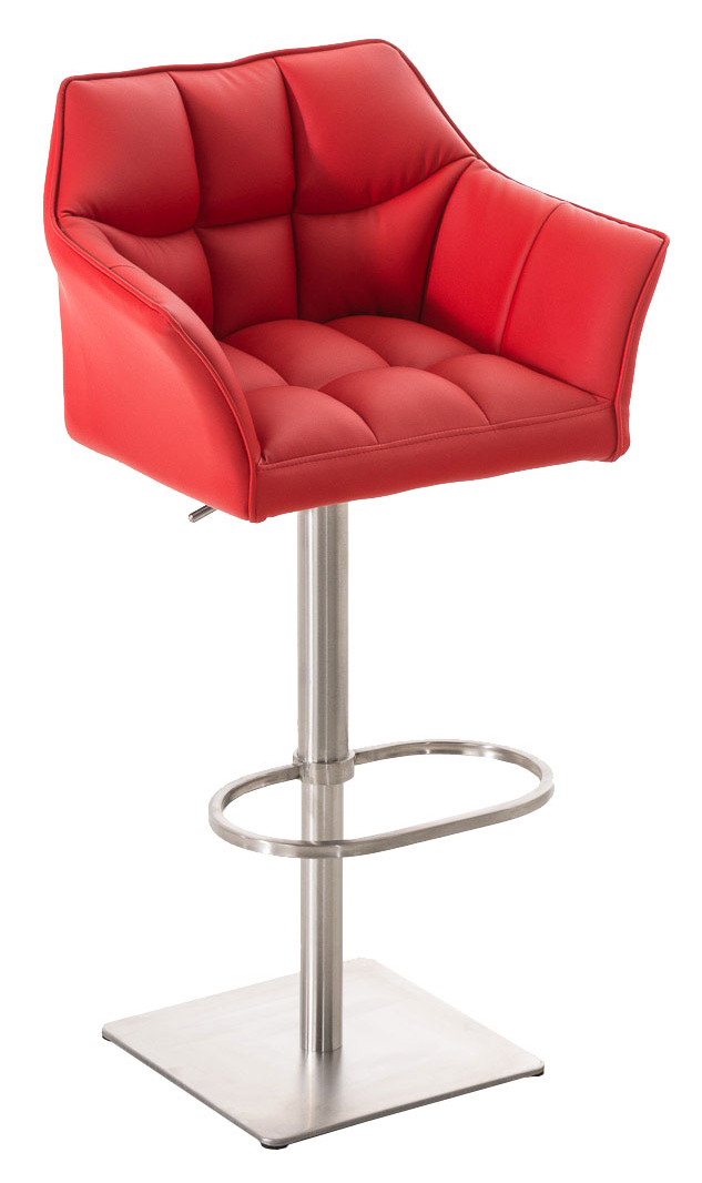 Lot de 2 tabourets de bar Damaso en similicuir