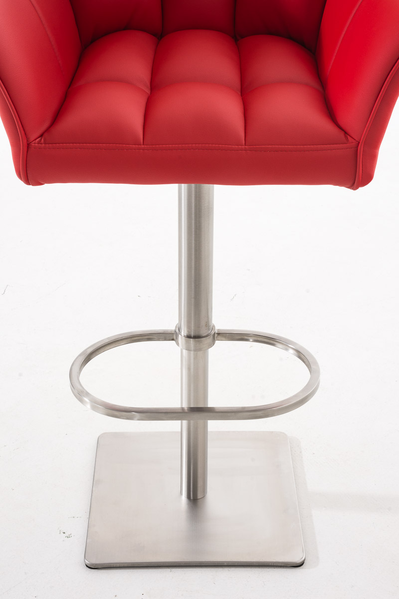 Lot de 2 tabourets de bar Damaso en similicuir