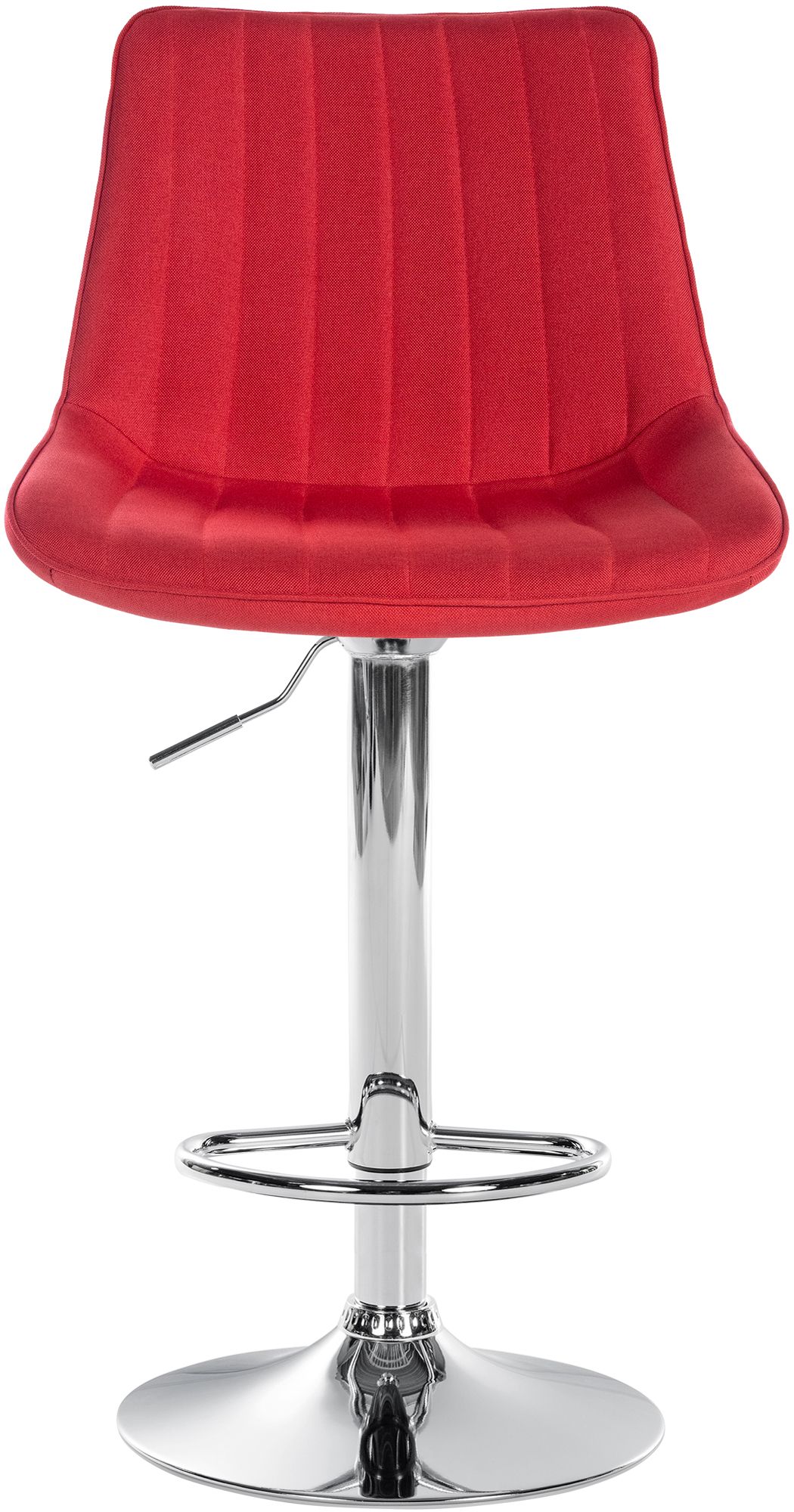 Tabouret de bar Toni en Tissu Pied trompette en Métal