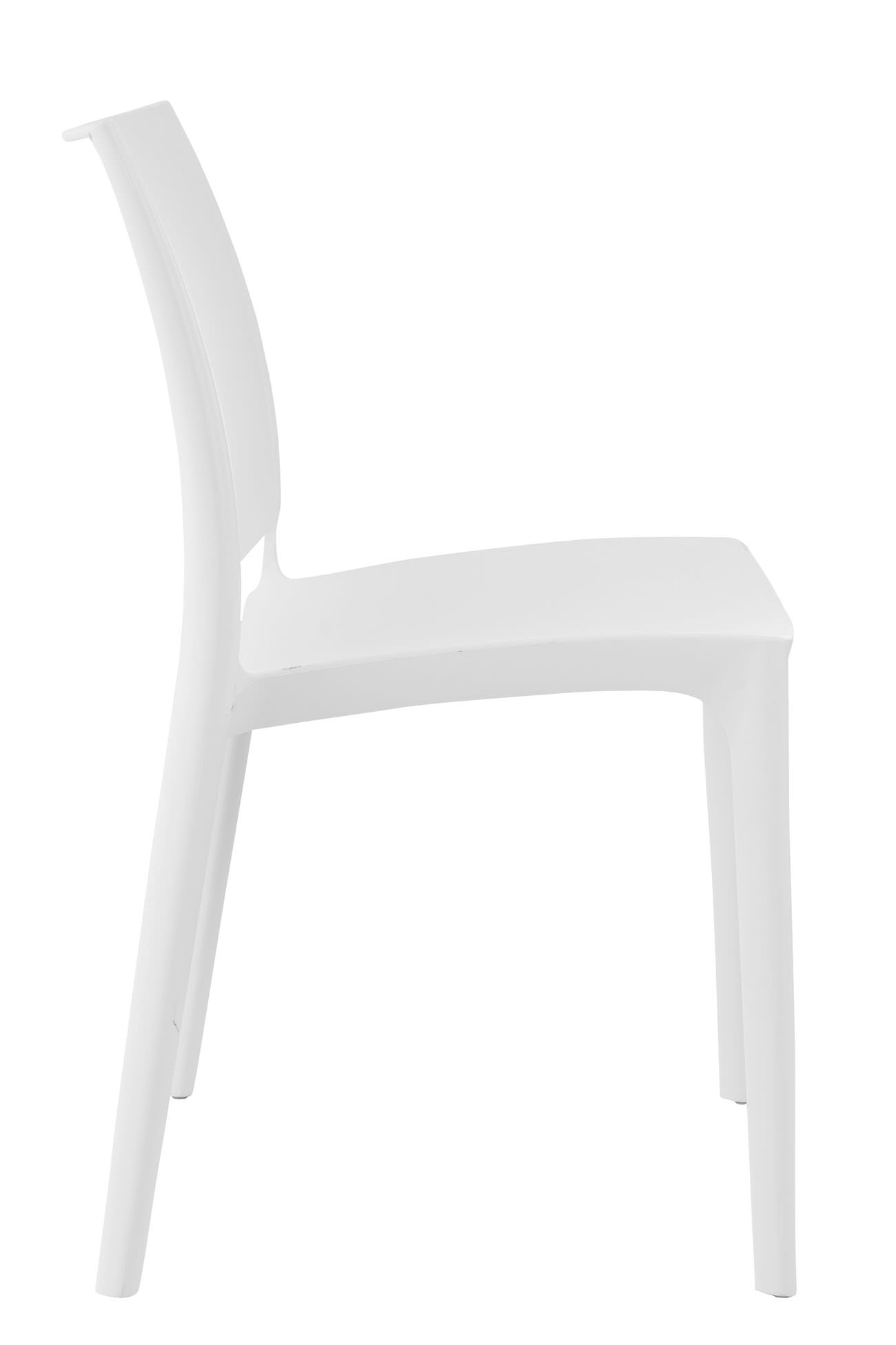Lot de 2 chaises de jardin empilables Maya en plastique