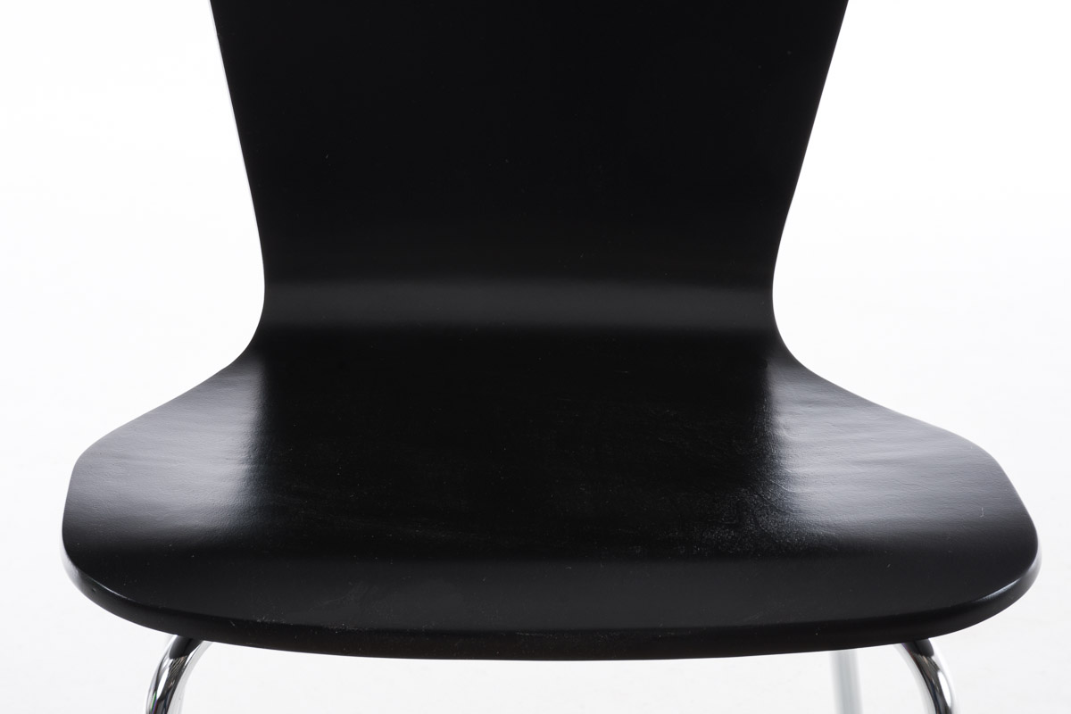Lot de 2 chaises visiteur Aaron Noir