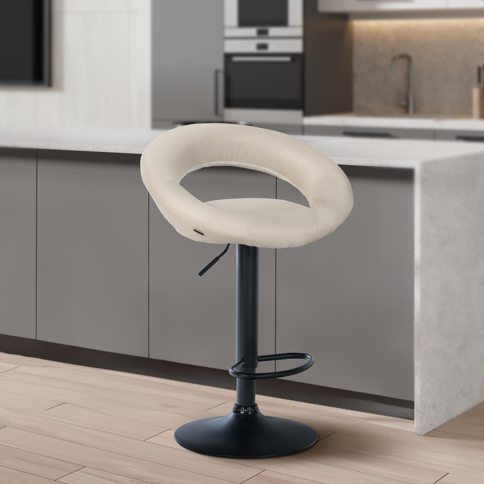 Tabouret de bar Olinda Tissu