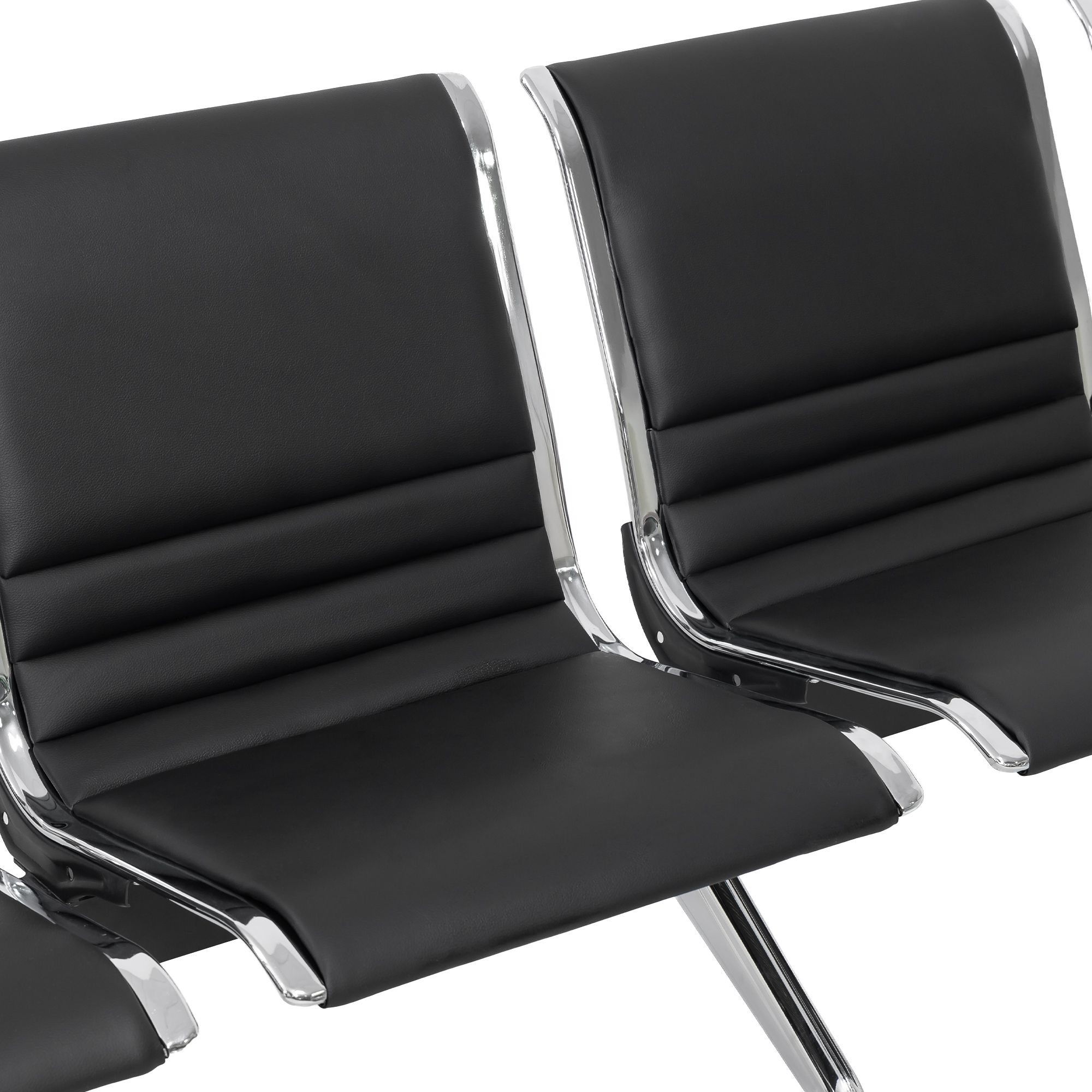 Banc d'attente Frankfurt - design moderne, assise confortable, montage facile, ideal pour halls et espaces publics