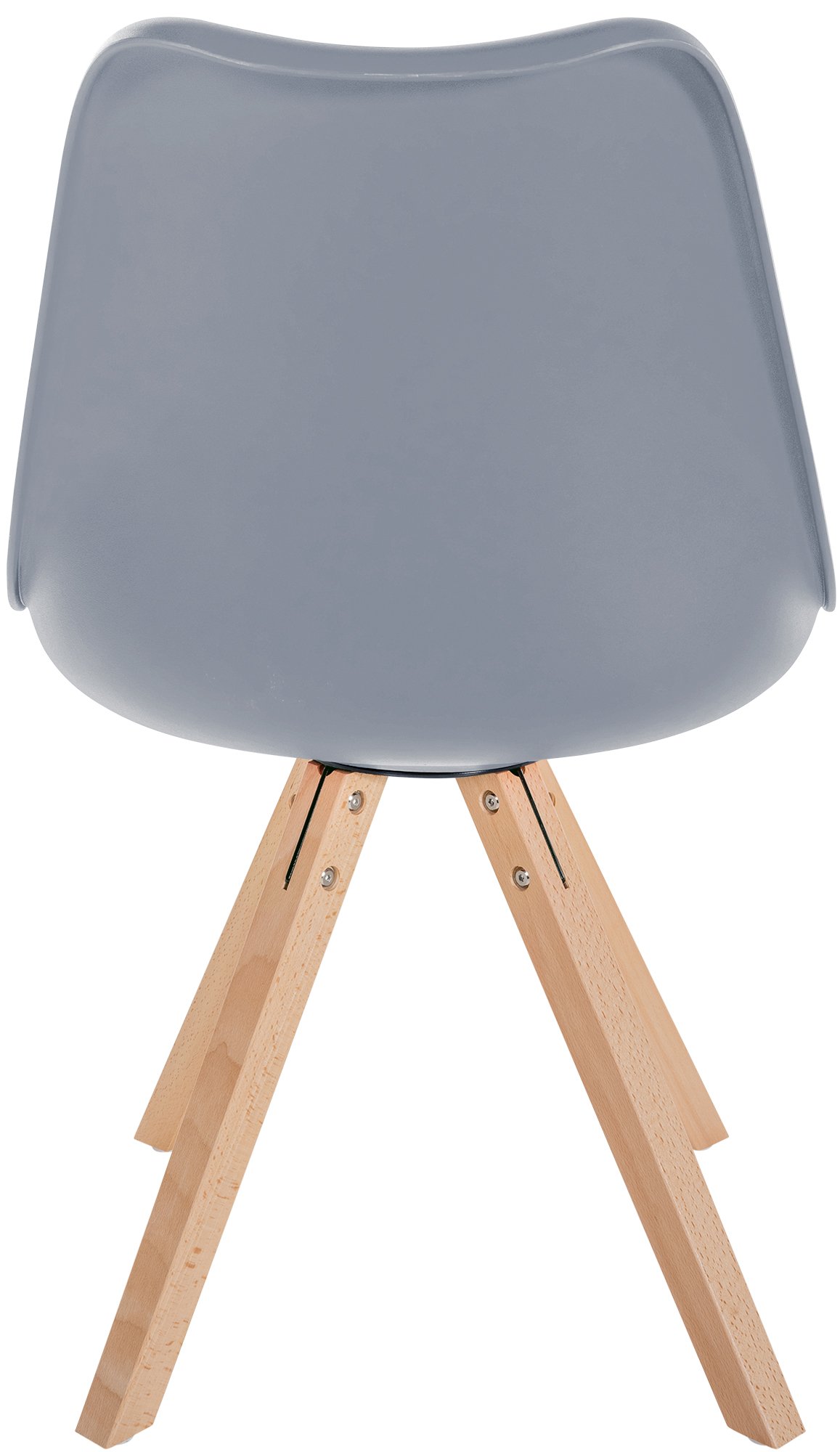 Chaise de salle à manger Sofia en plastique et Similicuir Pieds en bois