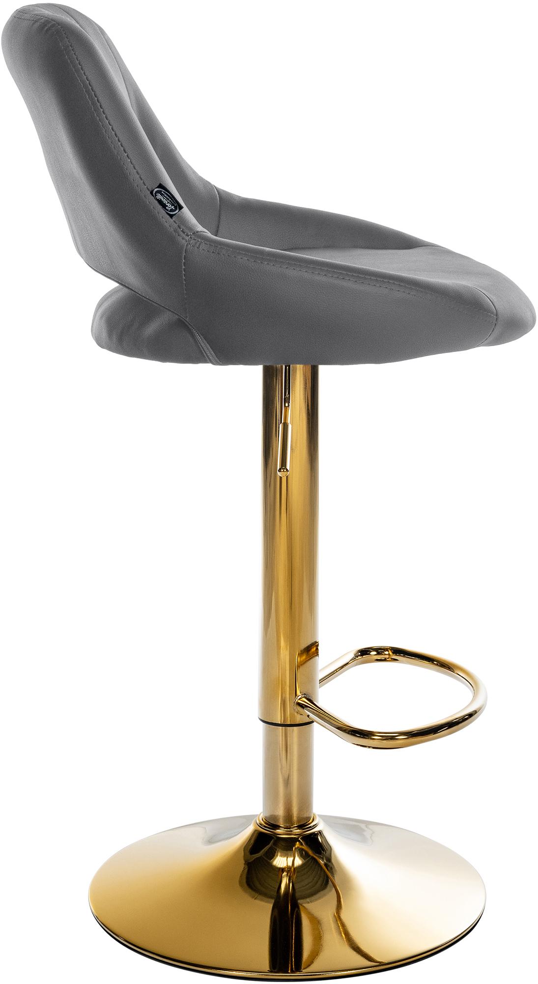 Lot de 2 tabourets de bar Milet en similicuir