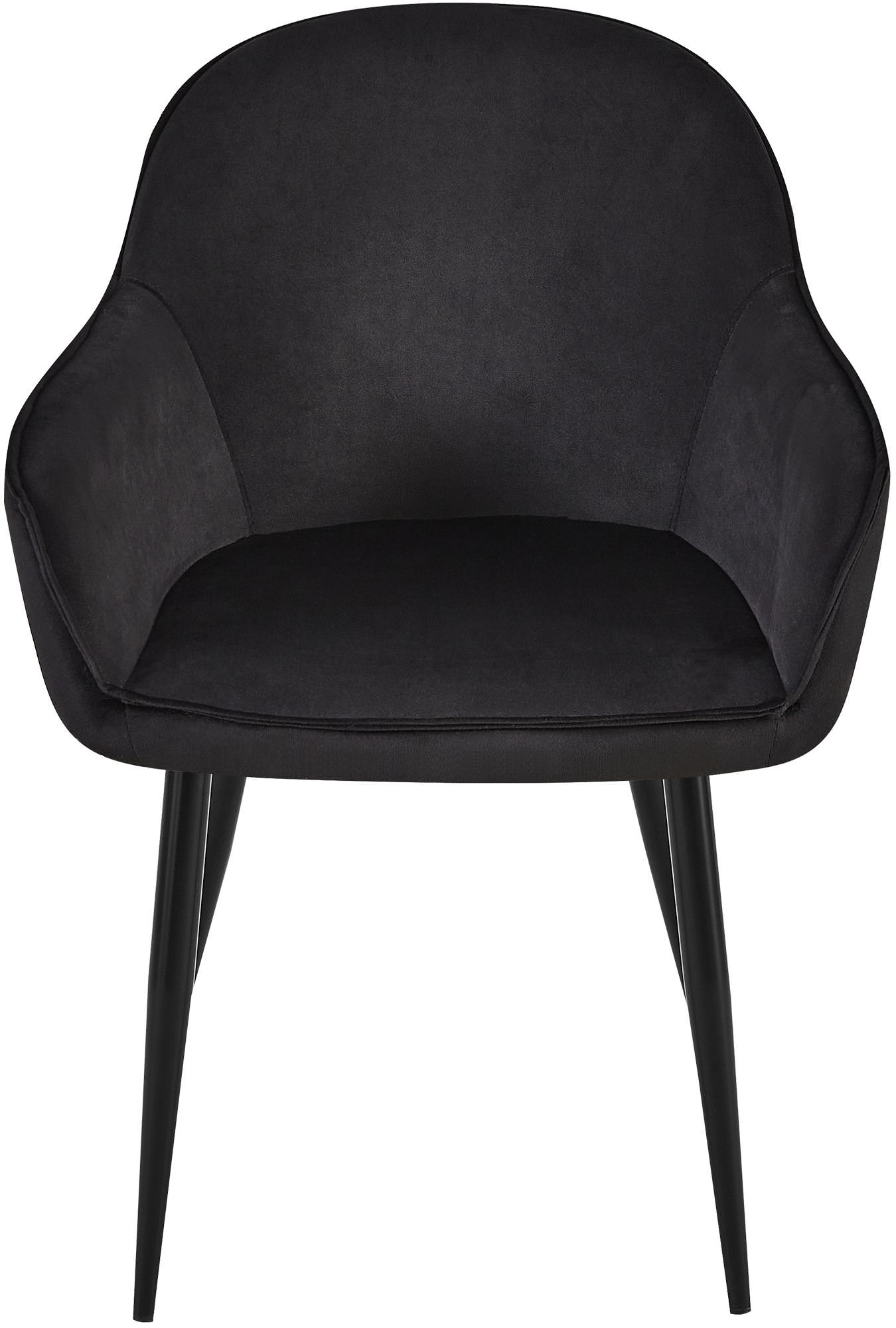 Lot de 2 chaises de salle à manger Boise velours