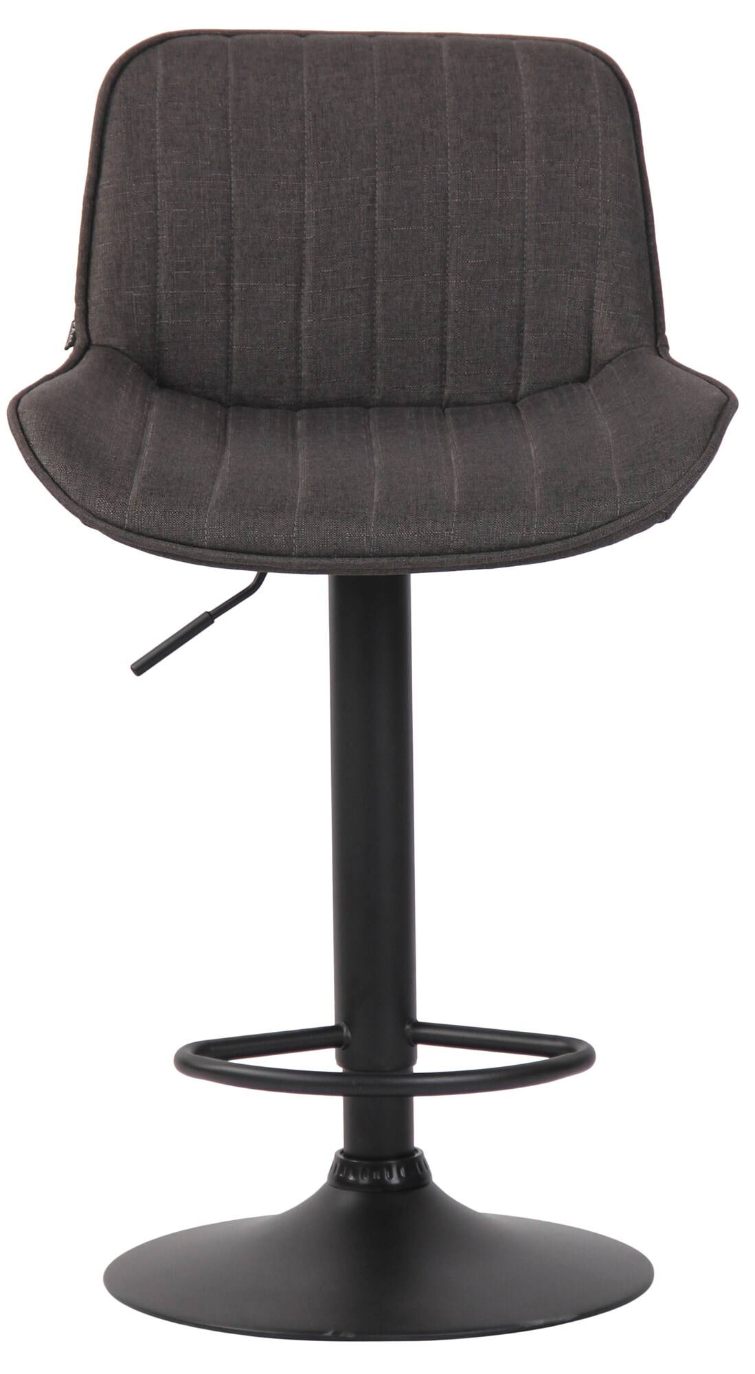 Lot de 2 Tabourets de bar Lentini en Tissu Pied trompette en Métal