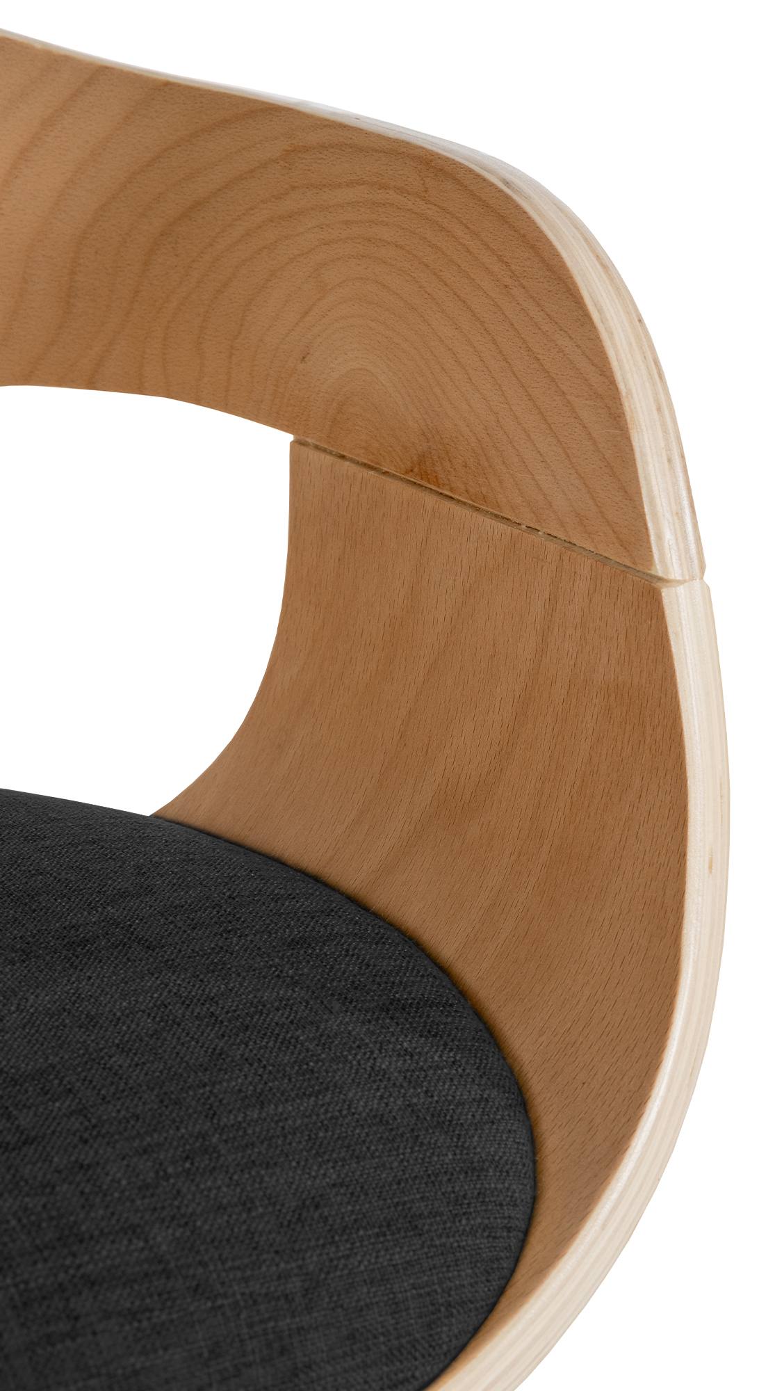 Chaise retro Kingston en tissu