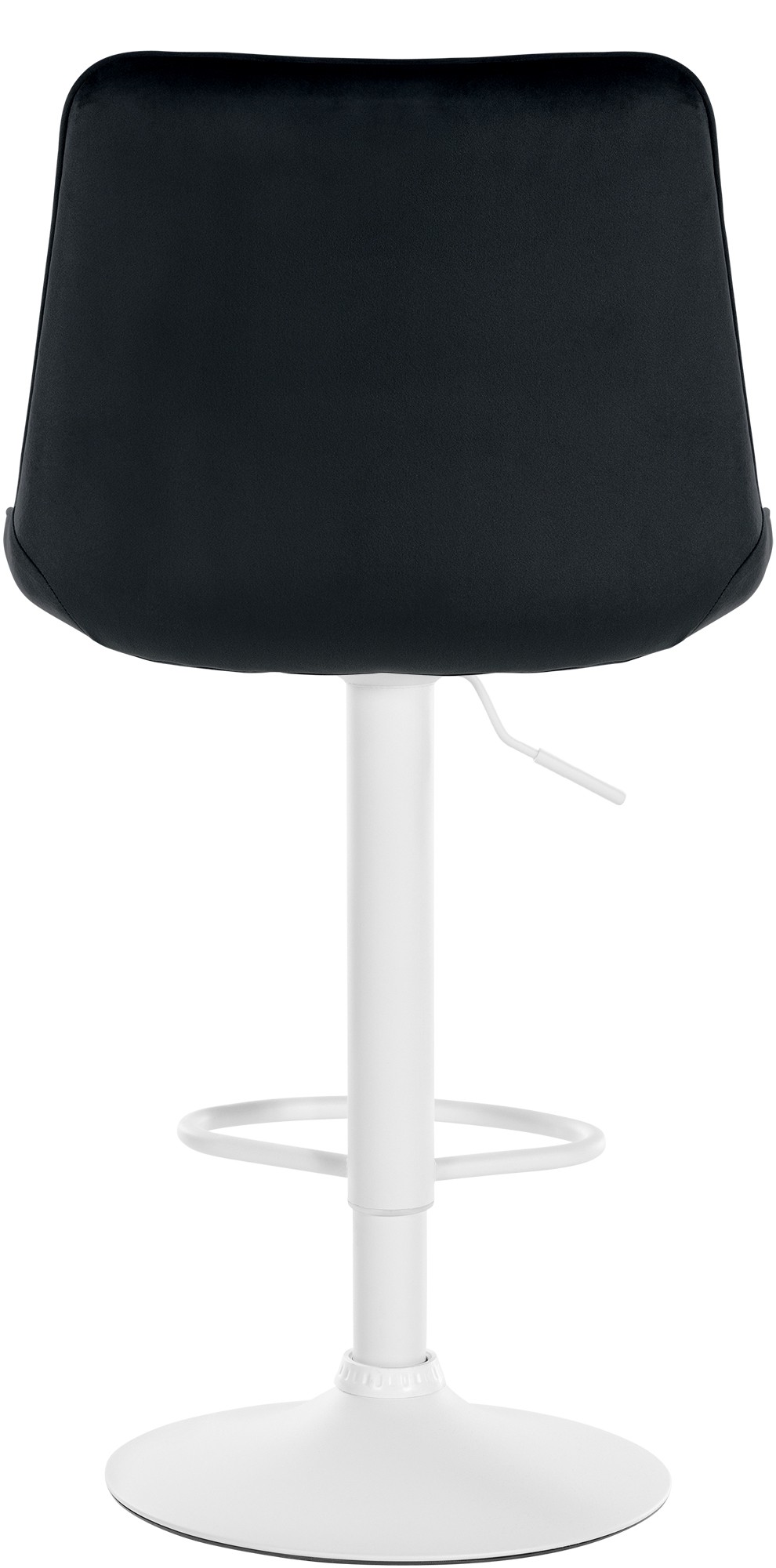 Tabouret de bar Toni en Velours Pied trompette en Métal