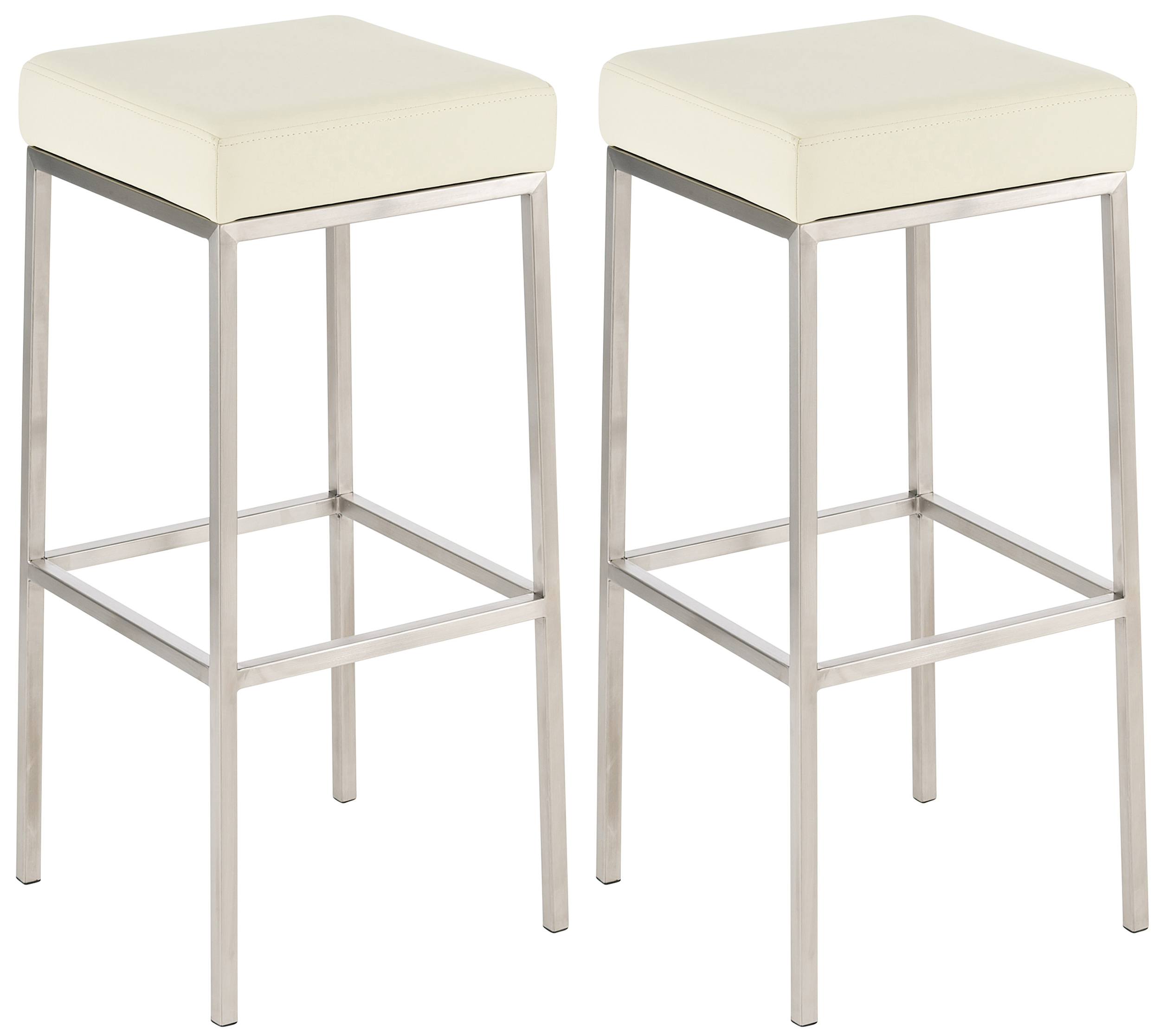 Lot de 2 tabourets de bar Montréal en similicuir
