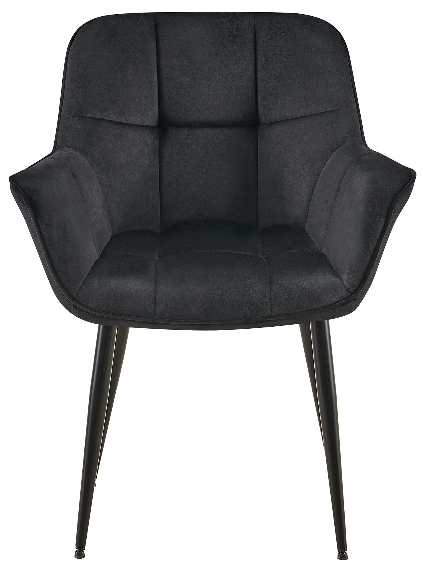 Chaise de salle à manger Roseville velours