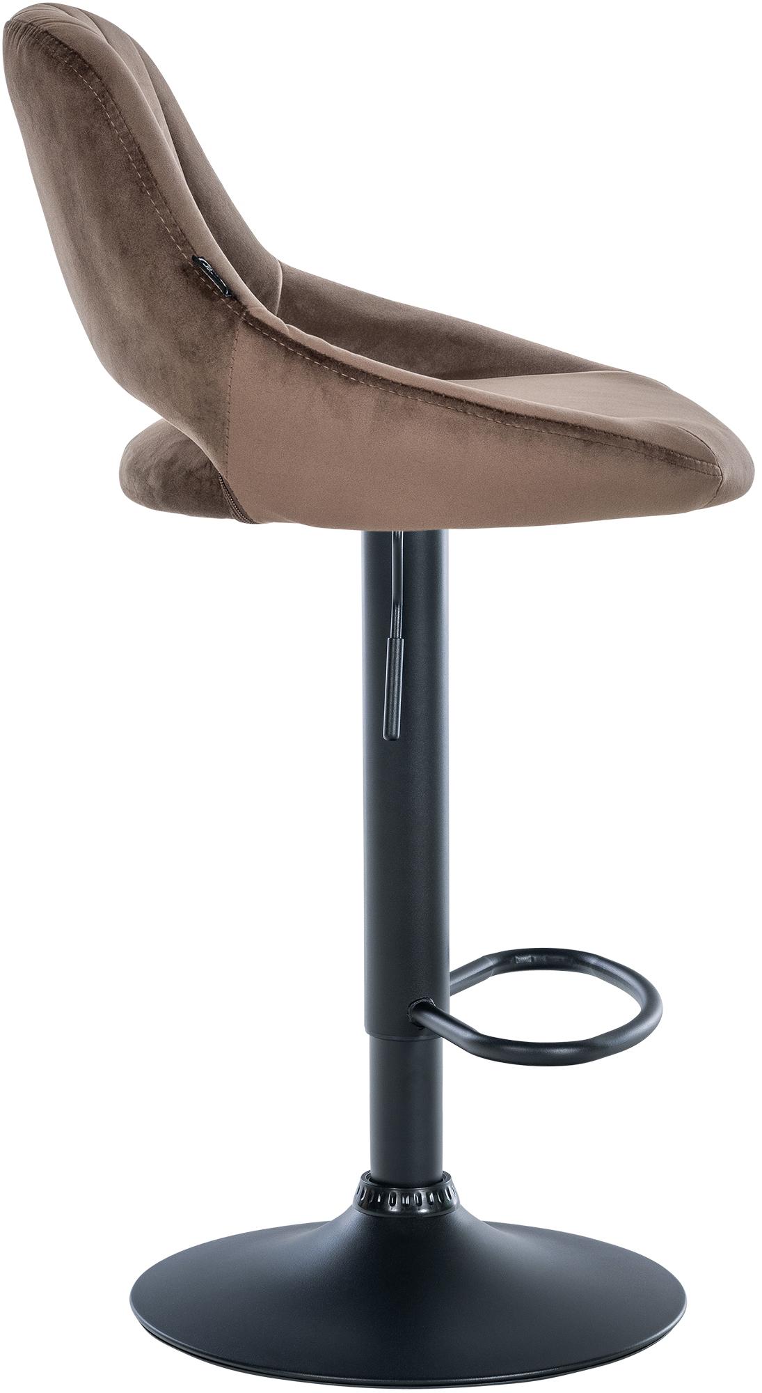 Lot de 2 tabourets de bar Milet en velours