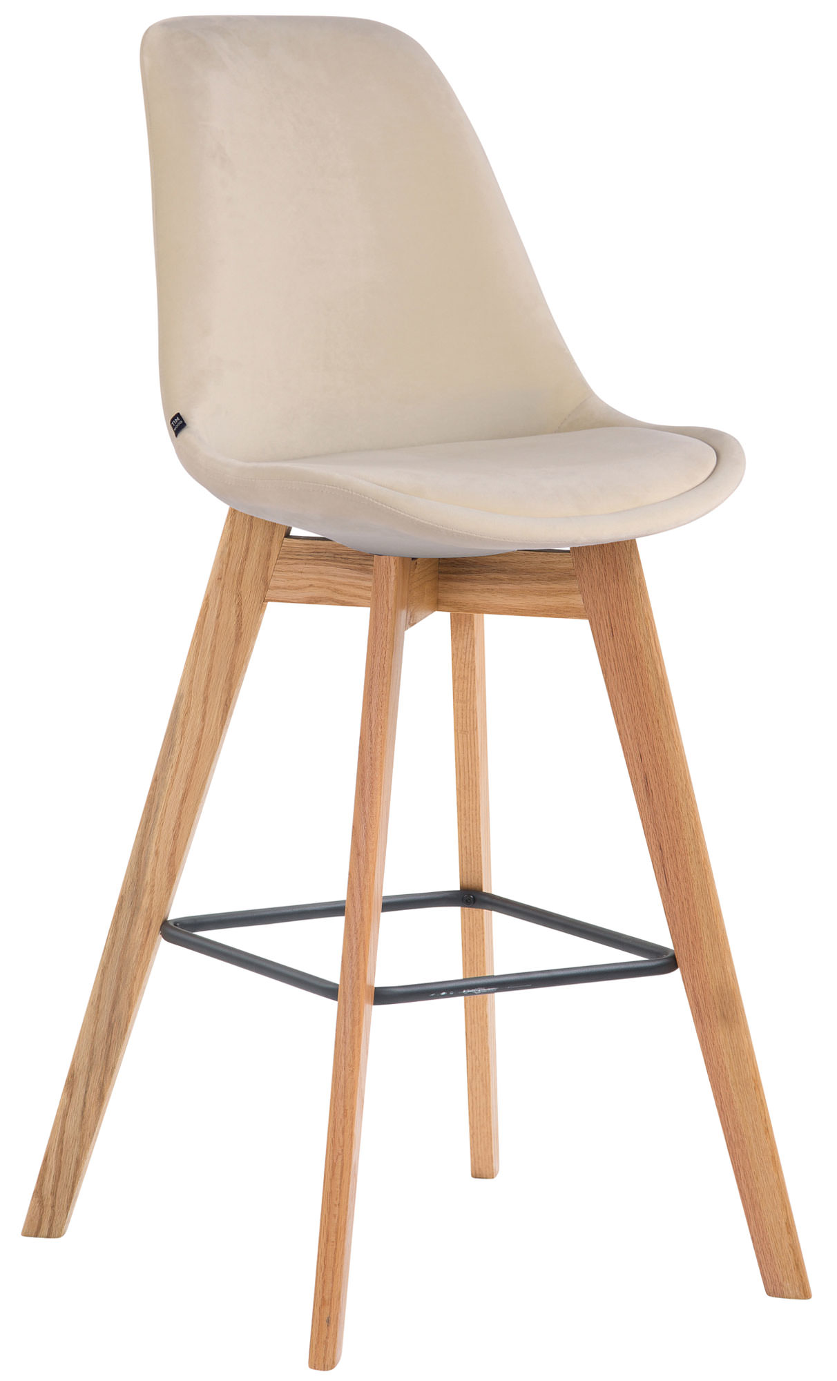 Tabouret de bar Metz en velours