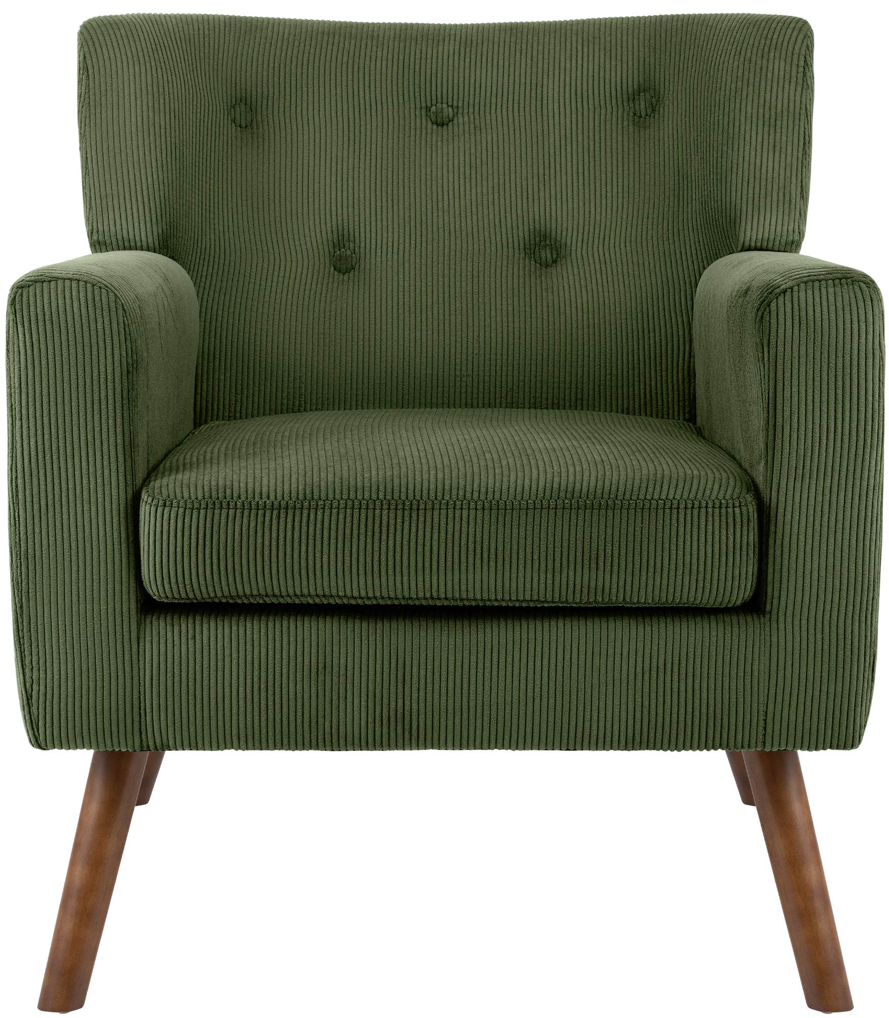 Fauteuil Kioni en velours cotele