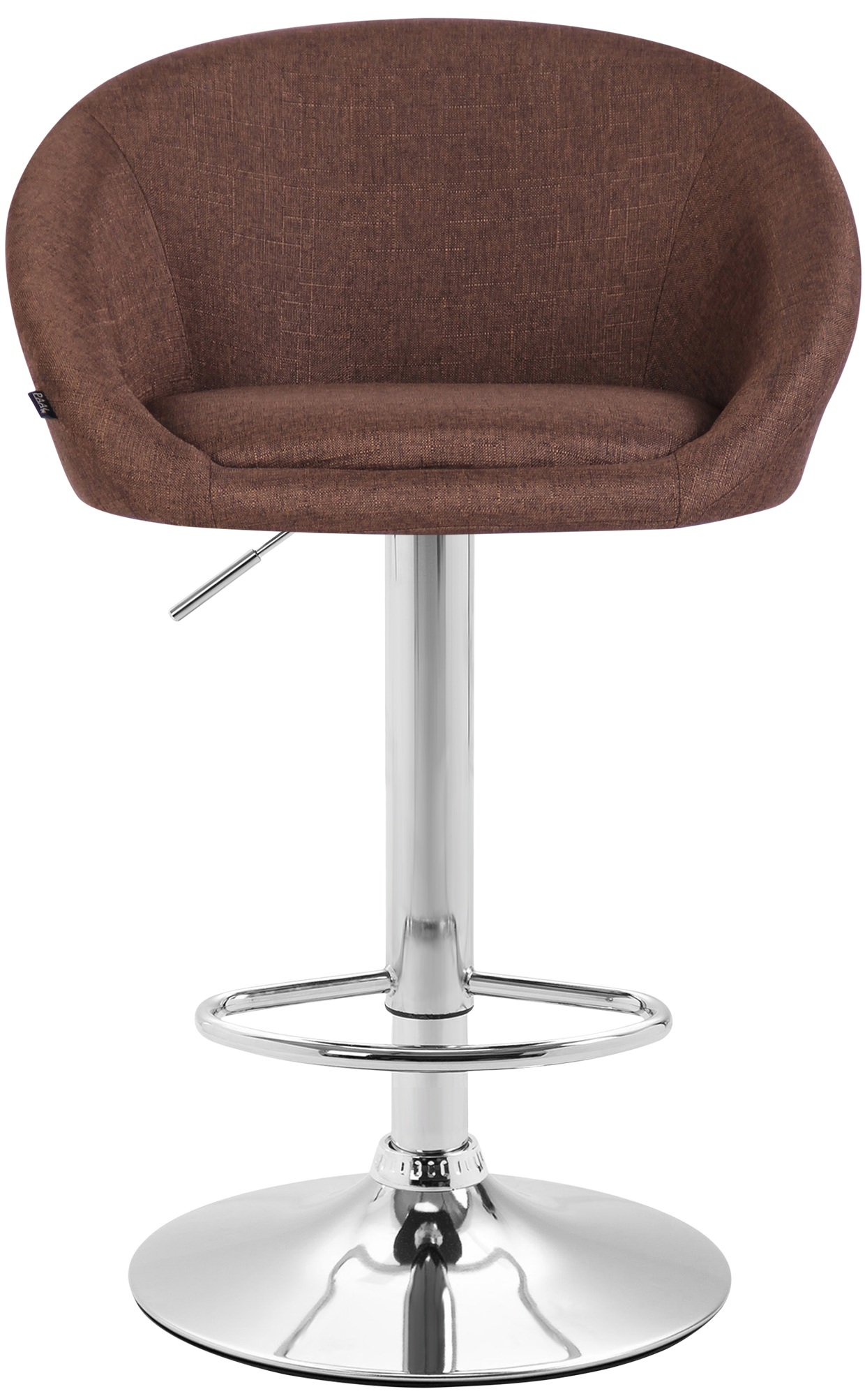 Tabouret de bar Miami V2 en Tissu avec Pied en métal