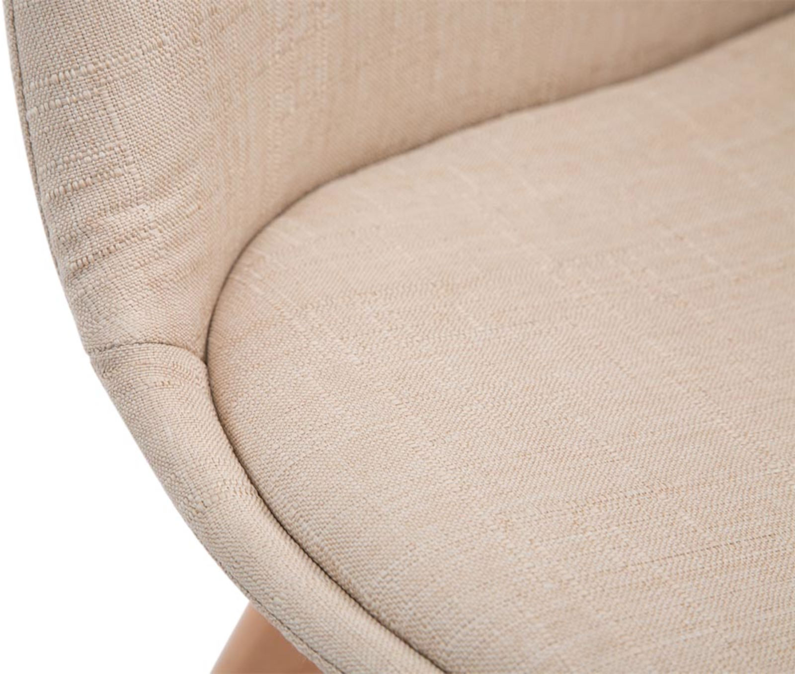 Lot de 4 chaises de salle à manger Borneo V2 en Tissu