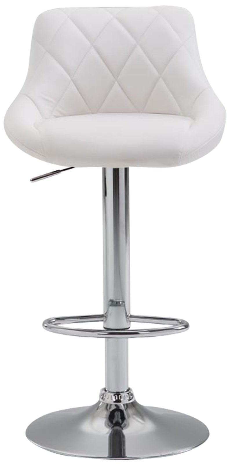 Tabouret de bar Lazio en similicuir avec pied en métal
