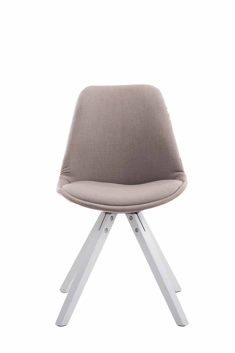 Chaise Toulouse tissu piétement en forme carrée