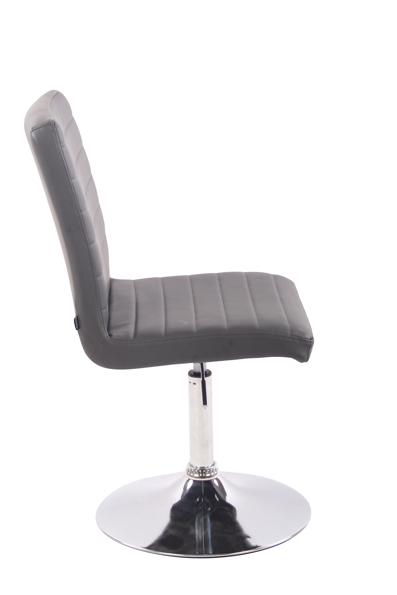 Chaise de salle à manger Elvas en similicuir avec pied trompette
