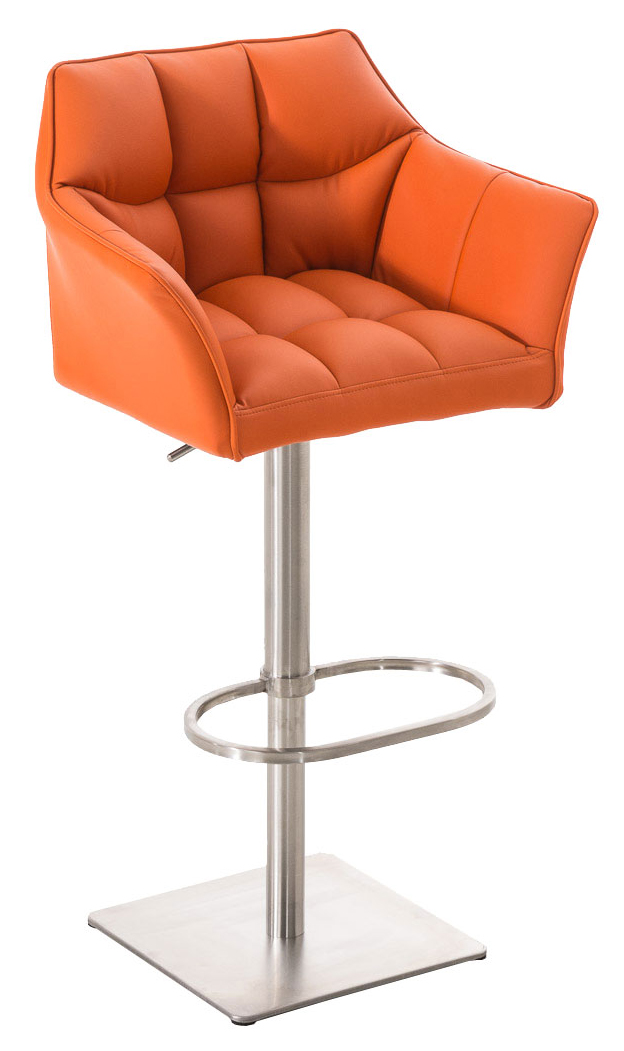 Lot de 2 tabourets de bar Damaso en similicuir