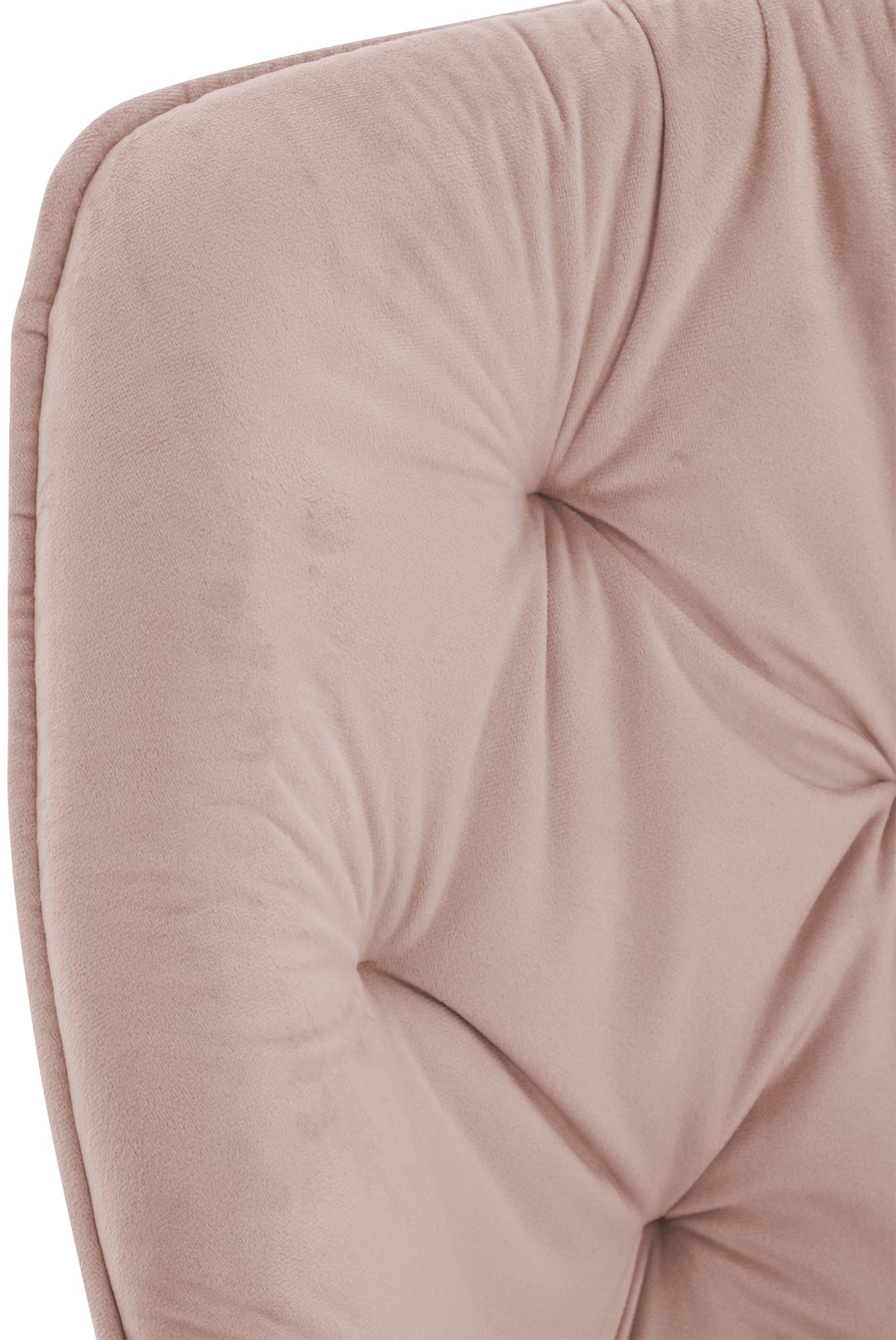 Chaise de salle à manger Tanna en Velours avec Piètement en Métal noir