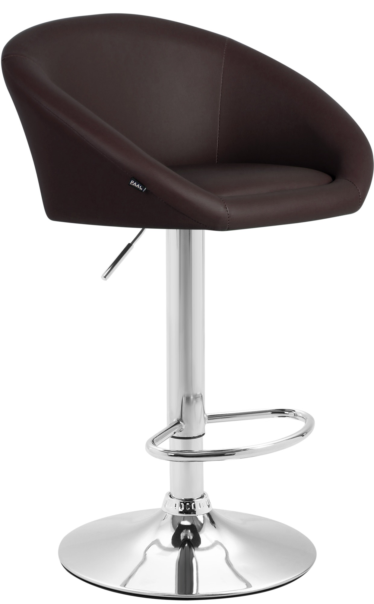 Tabouret de bar Miami V2 similicuir avec pied en métal