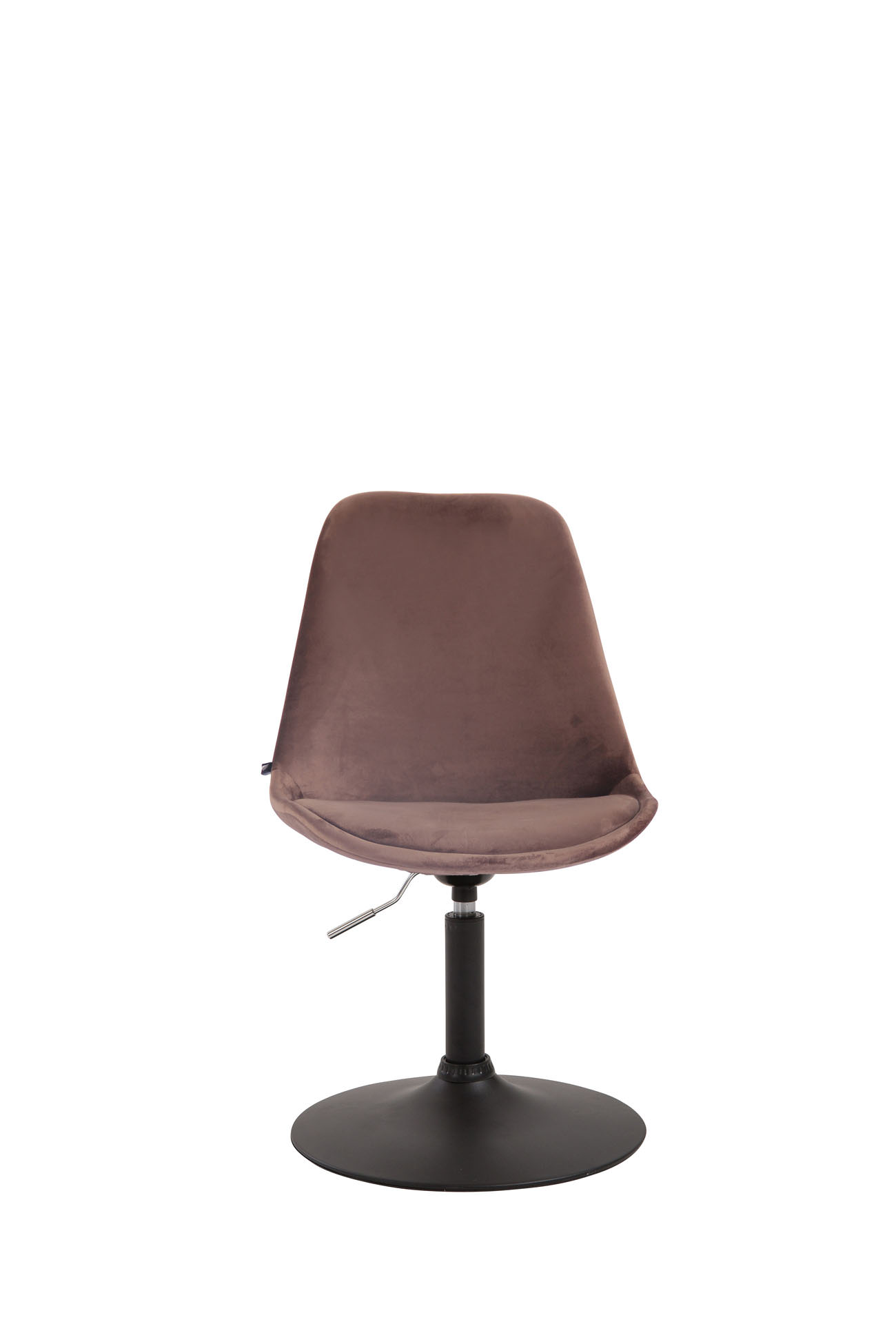 Chaise de salle à manger Maverick en velours avec pied trompette