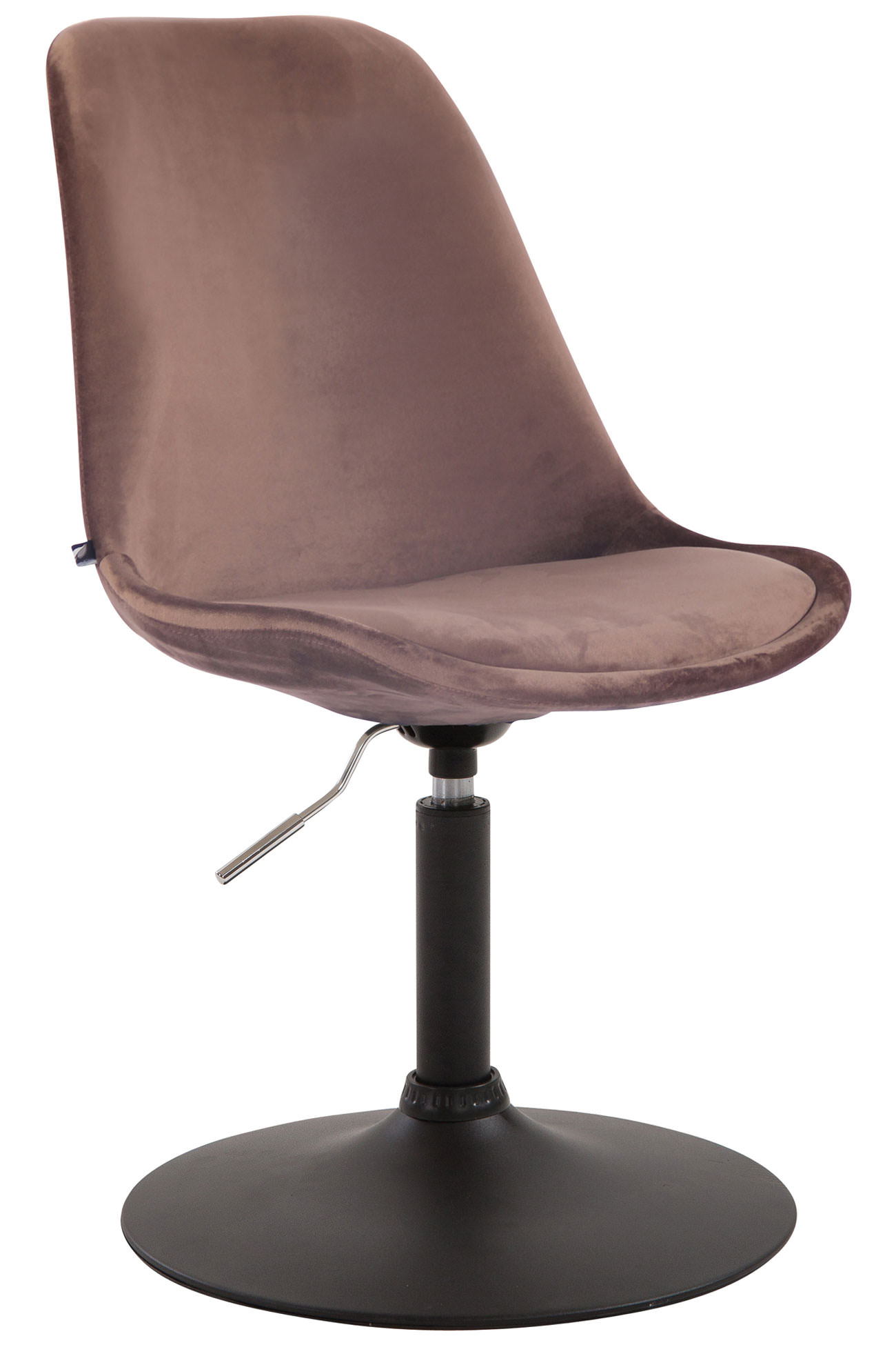 Chaise de salle à manger Maverick en velours avec pied trompette