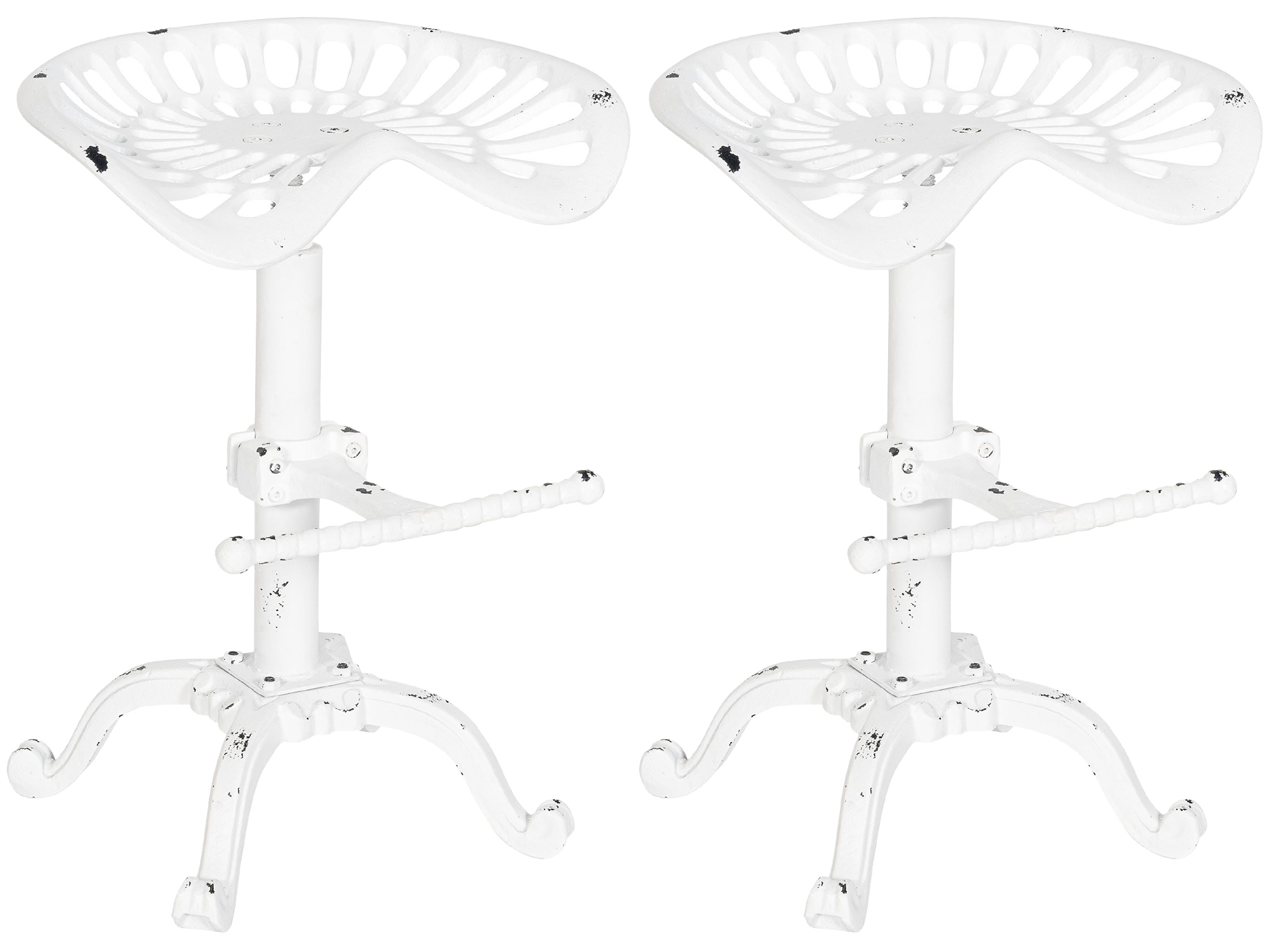Lot de 2 tabourets de bar Butch au style industriel