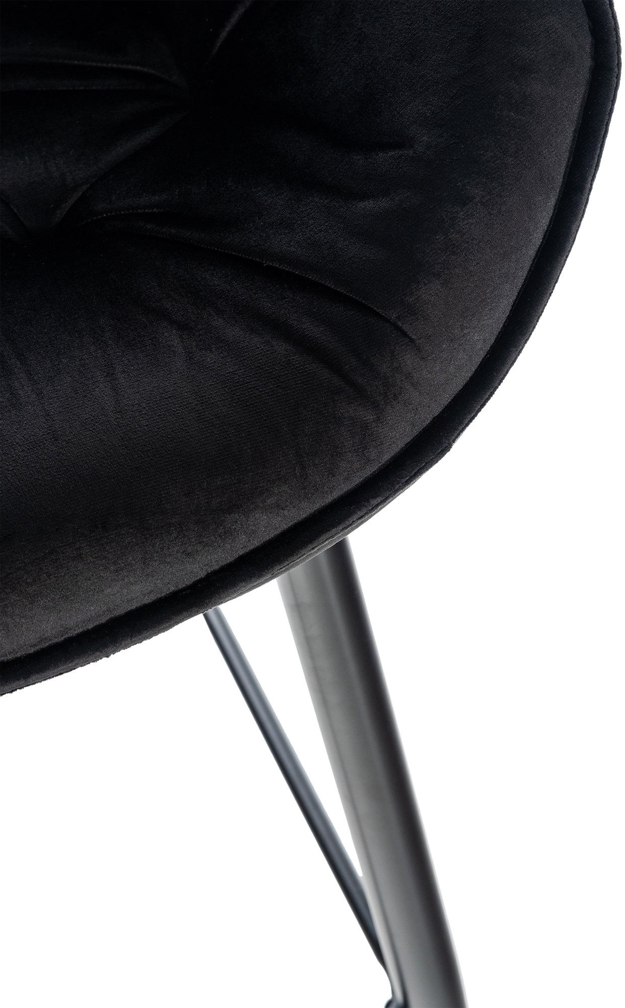 Tabouret de bar Gibson velours hauteur d'assise 76 cm
