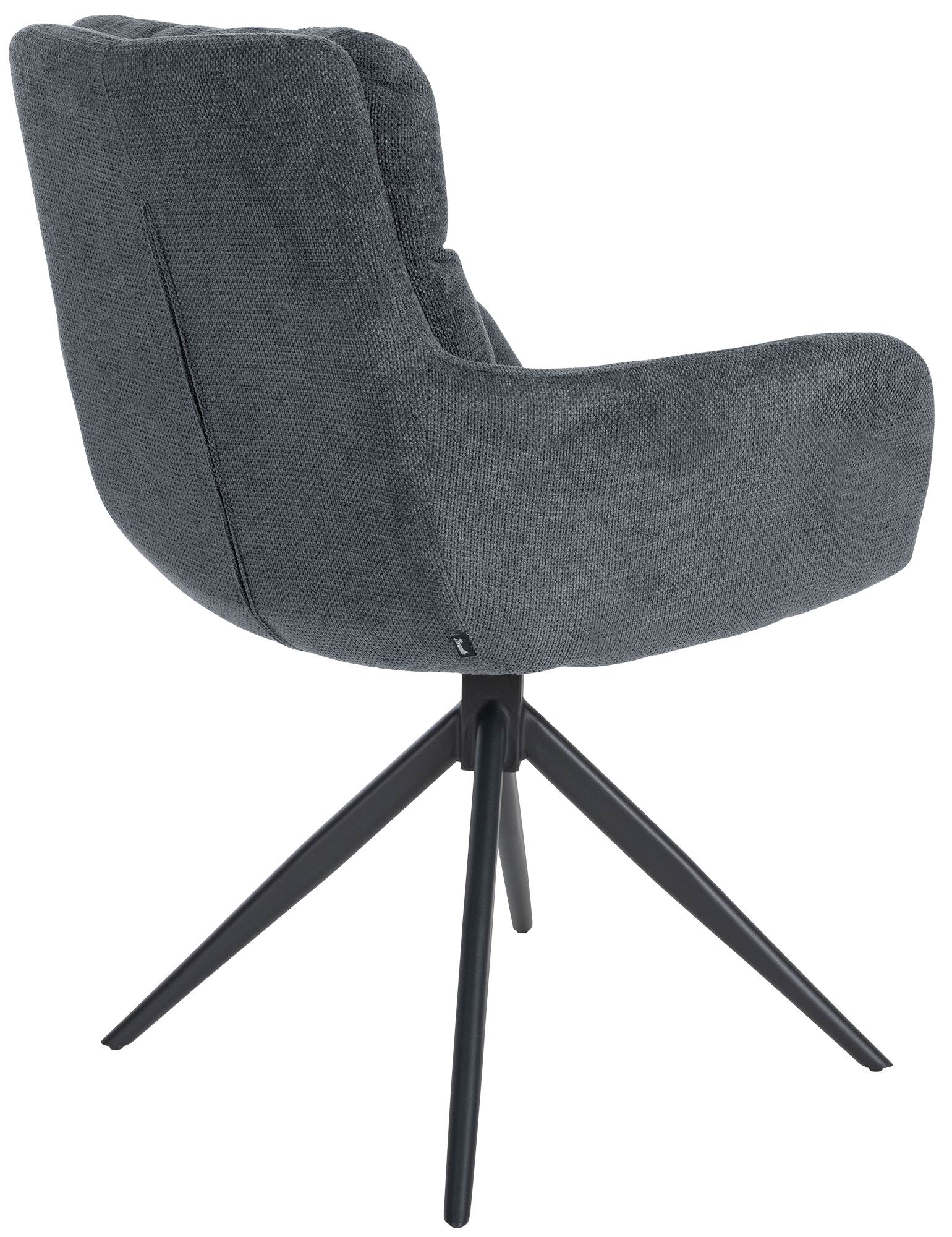 Lot de 2 chaises de salle à manger Vilas tissu