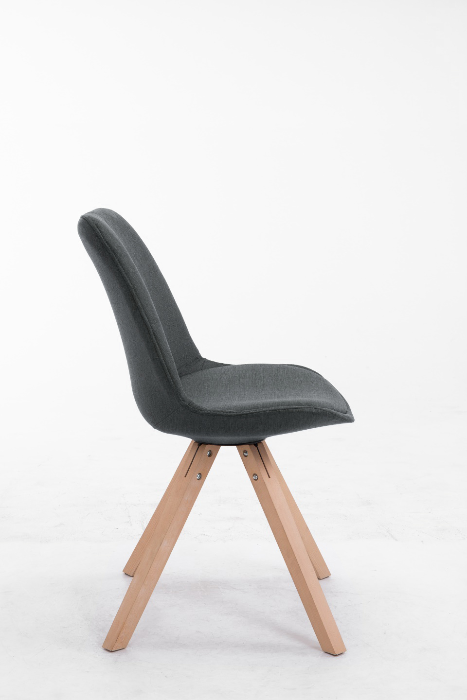 Chaise Toulouse tissu piétement en forme carrée
