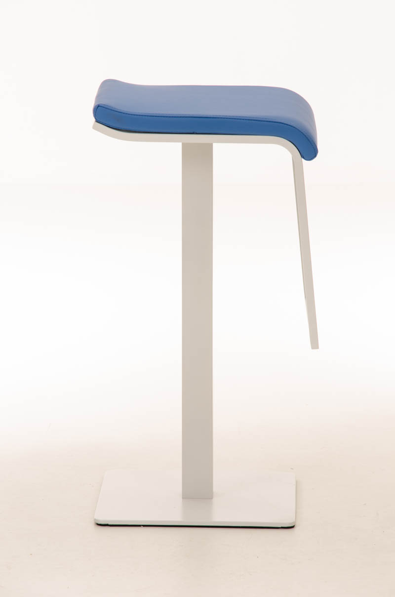 Tabouret de bar Lameng W78 en Similicuir pied en métal