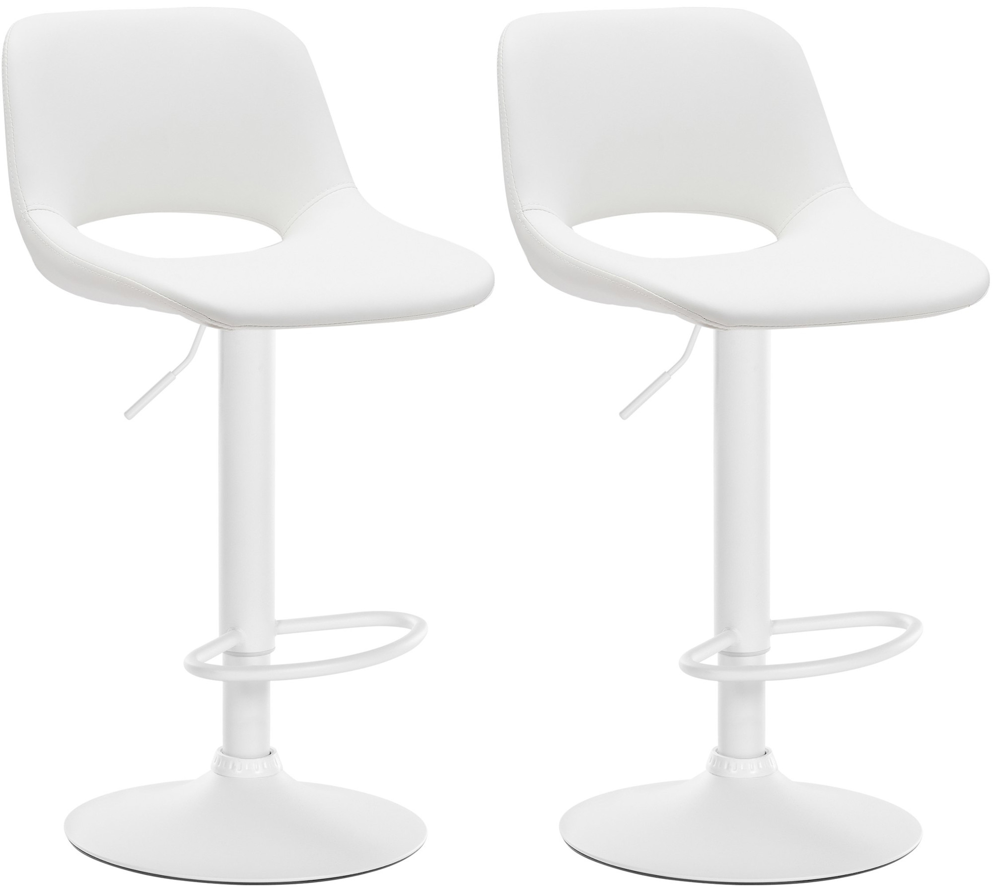 Lot de 2 tabourets de bar Camden en similicuir
