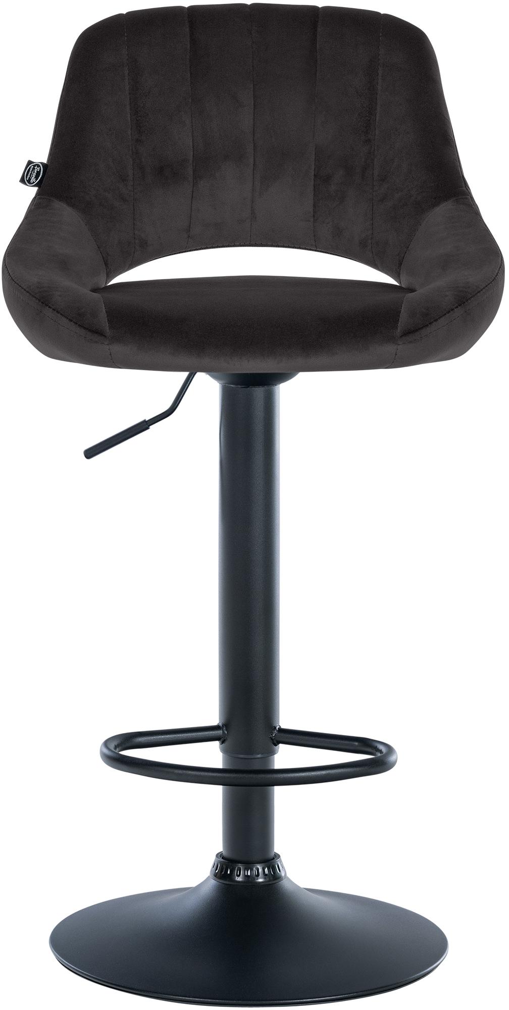 Tabouret de bar Milet en velours
