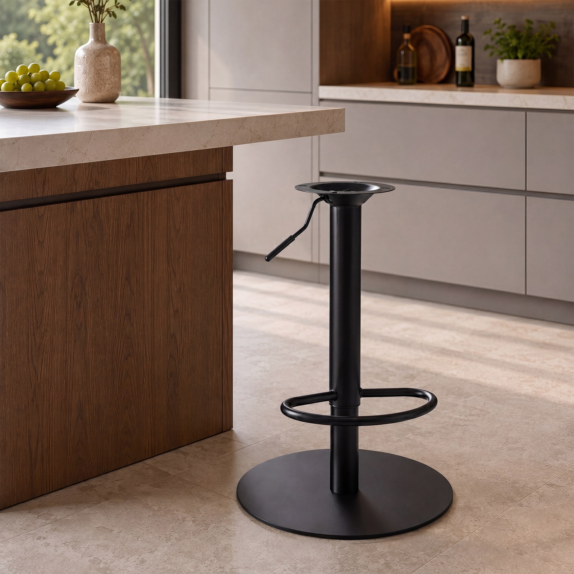 Chassis de rechange pour tabouret de bar, jusqu'a 150 kg, entraxe de perçage 10 x 10 cm