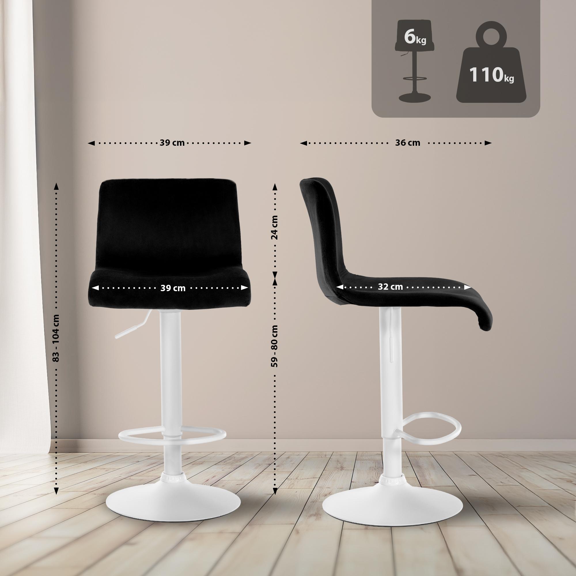 Tabouret de Bar Hover Velours