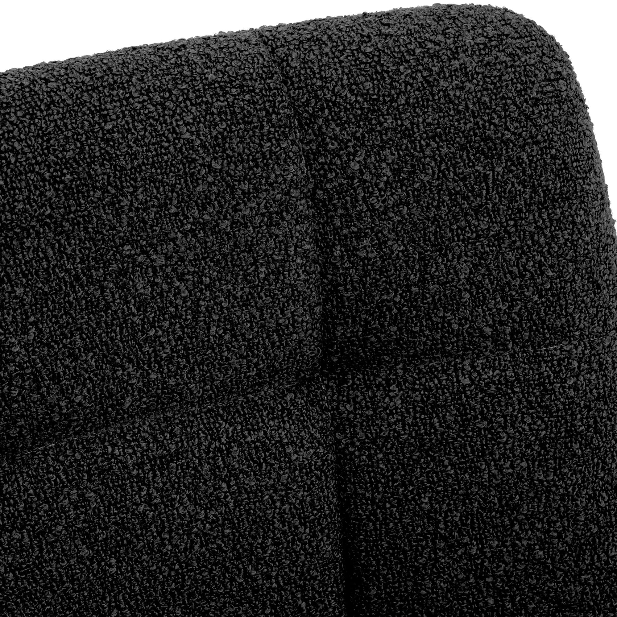 Chaise de salle a manger Antibes en tissu teddy