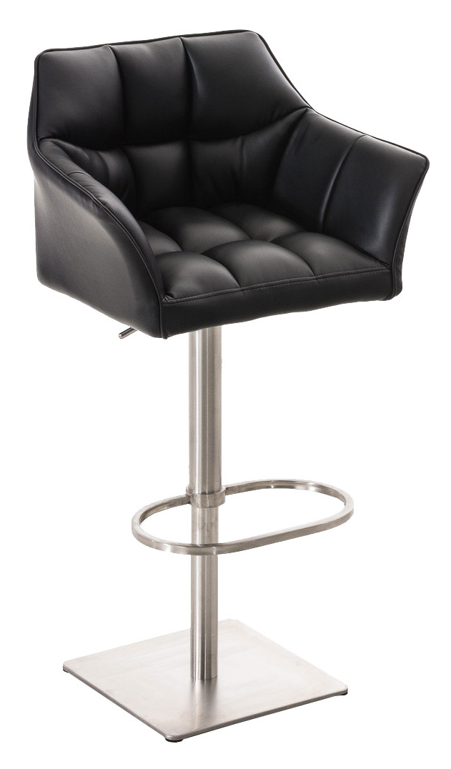 Lot de 2 tabourets de bar Damaso en similicuir