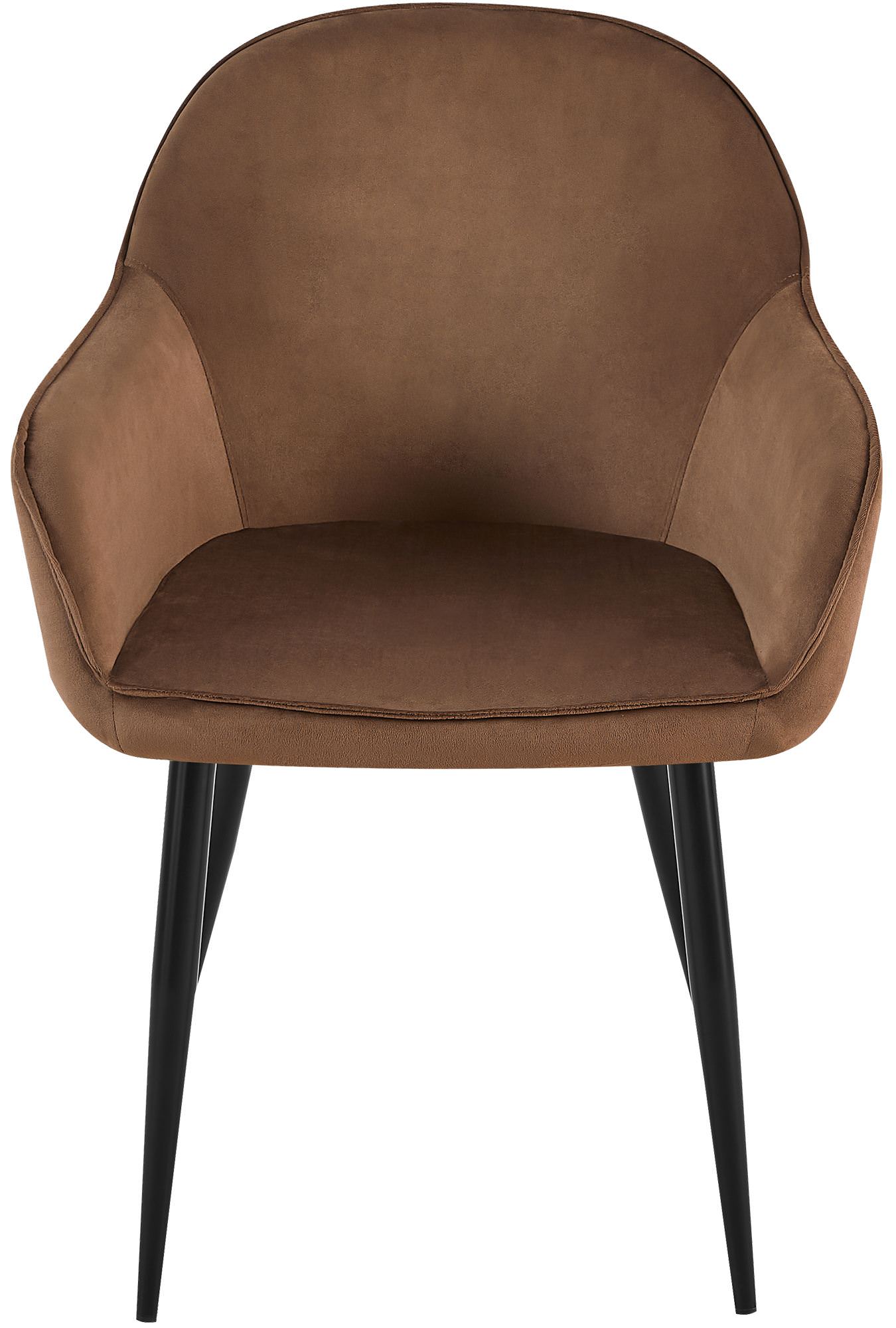 Lot de 2 chaises de salle à manger Boise velours