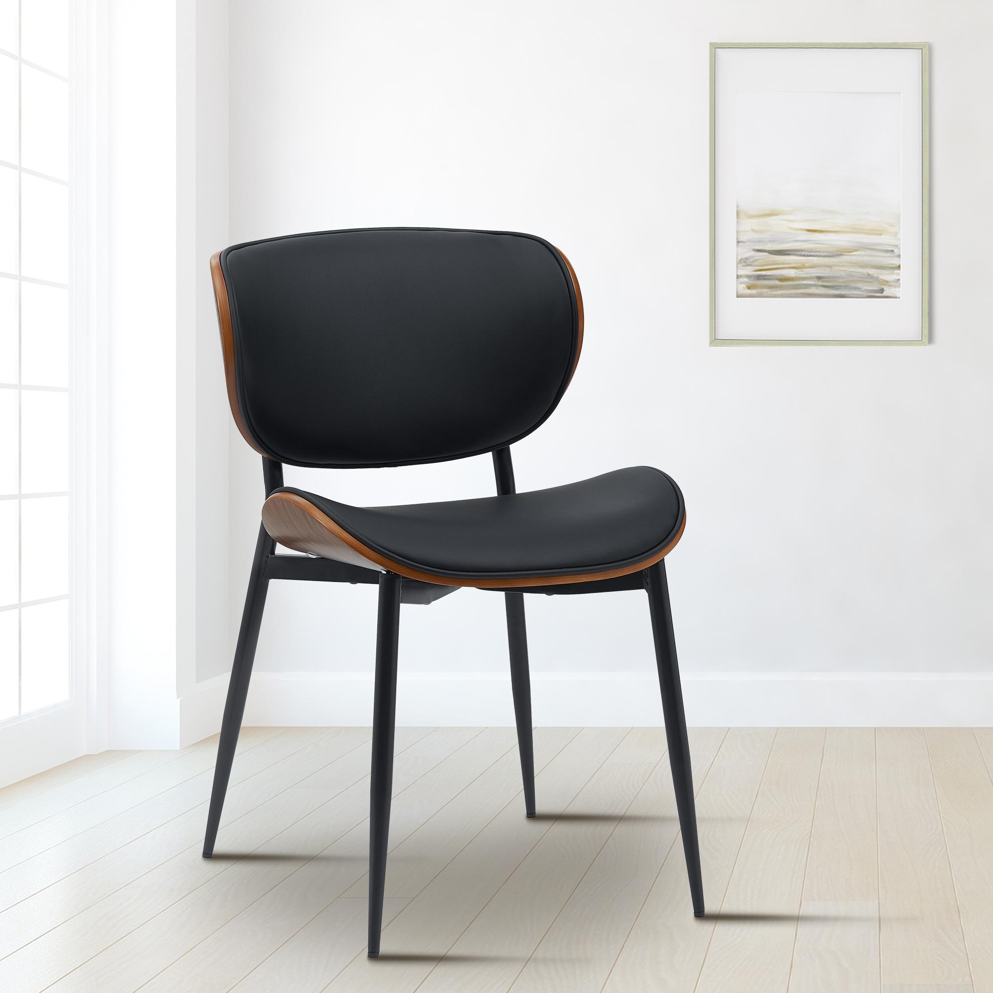 Chaise Enid habillée de similicuir ou de tissu