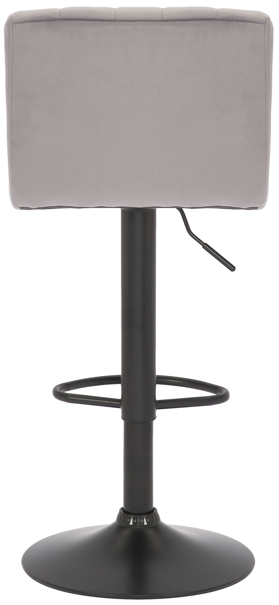 Tabouret de bar Jamie en Velours avec Piètement trompette en Métal