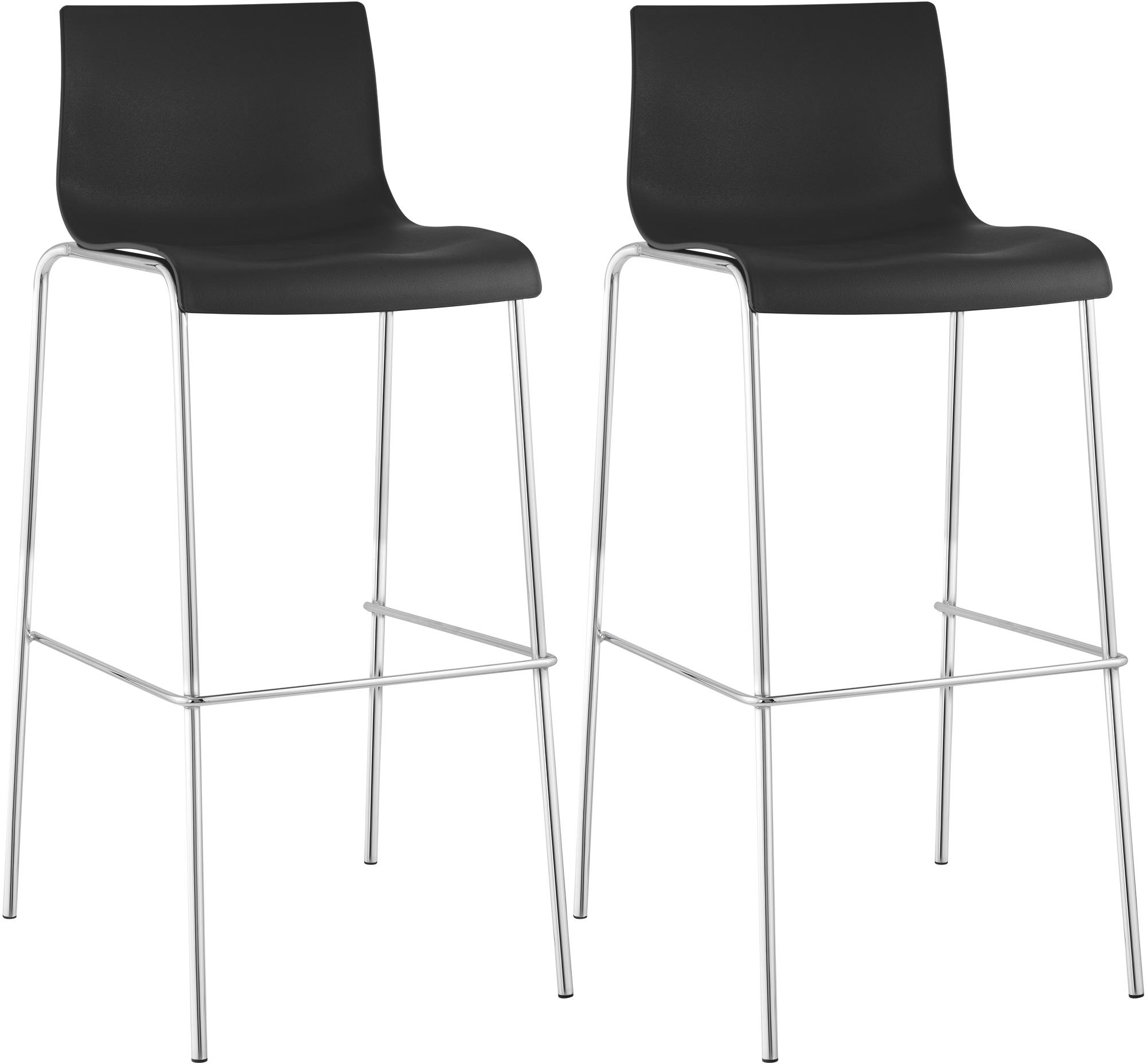 Lot de 2 tabourets de bar Hover en plastique