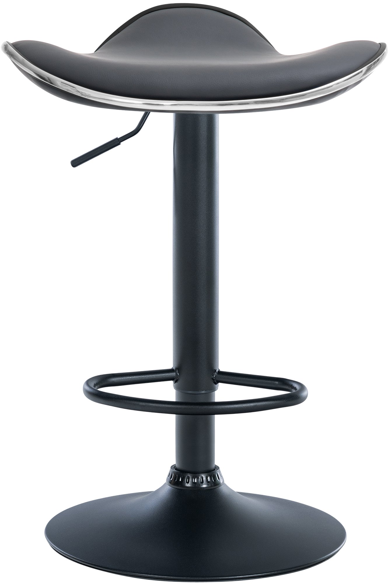 Tabouret de bar Shanghai similicuir avec pied en métal