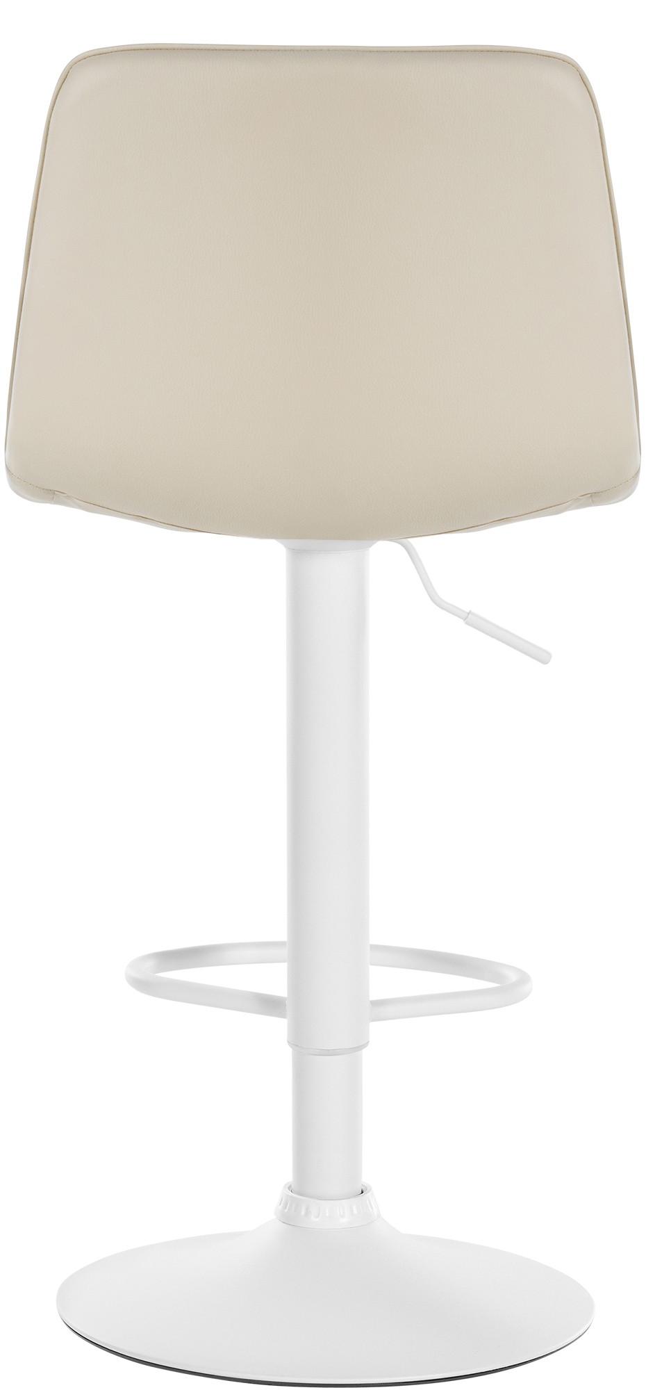 Tabouret de bar Lex en Similicuir Pied trompette en Métal