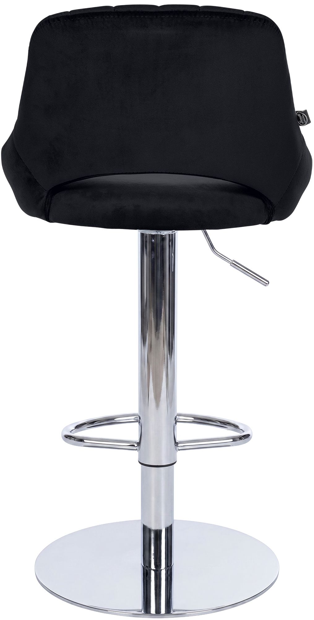 Lot de 2 tabourets de bar Milet chromés avec socles extra lourds