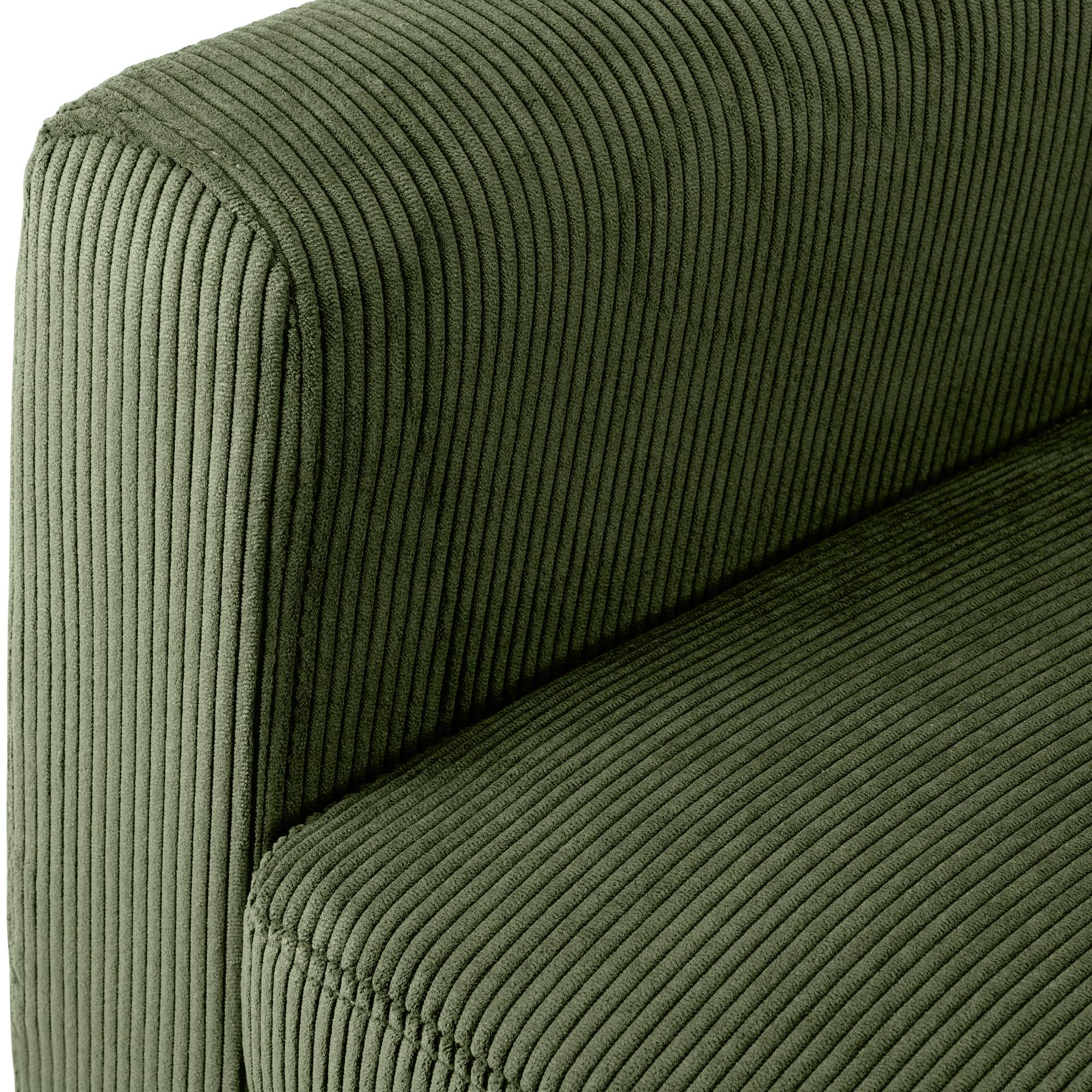 Fauteuil Kioni en velours cotele