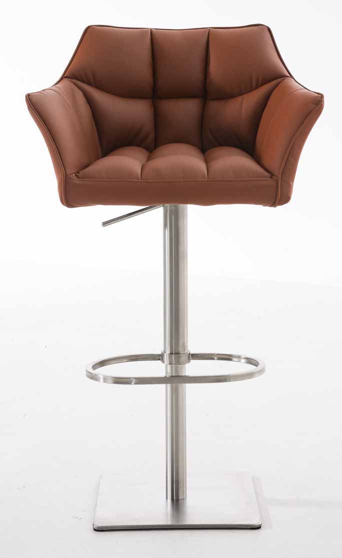 Lot de 2 tabourets de bar Damaso en similicuir