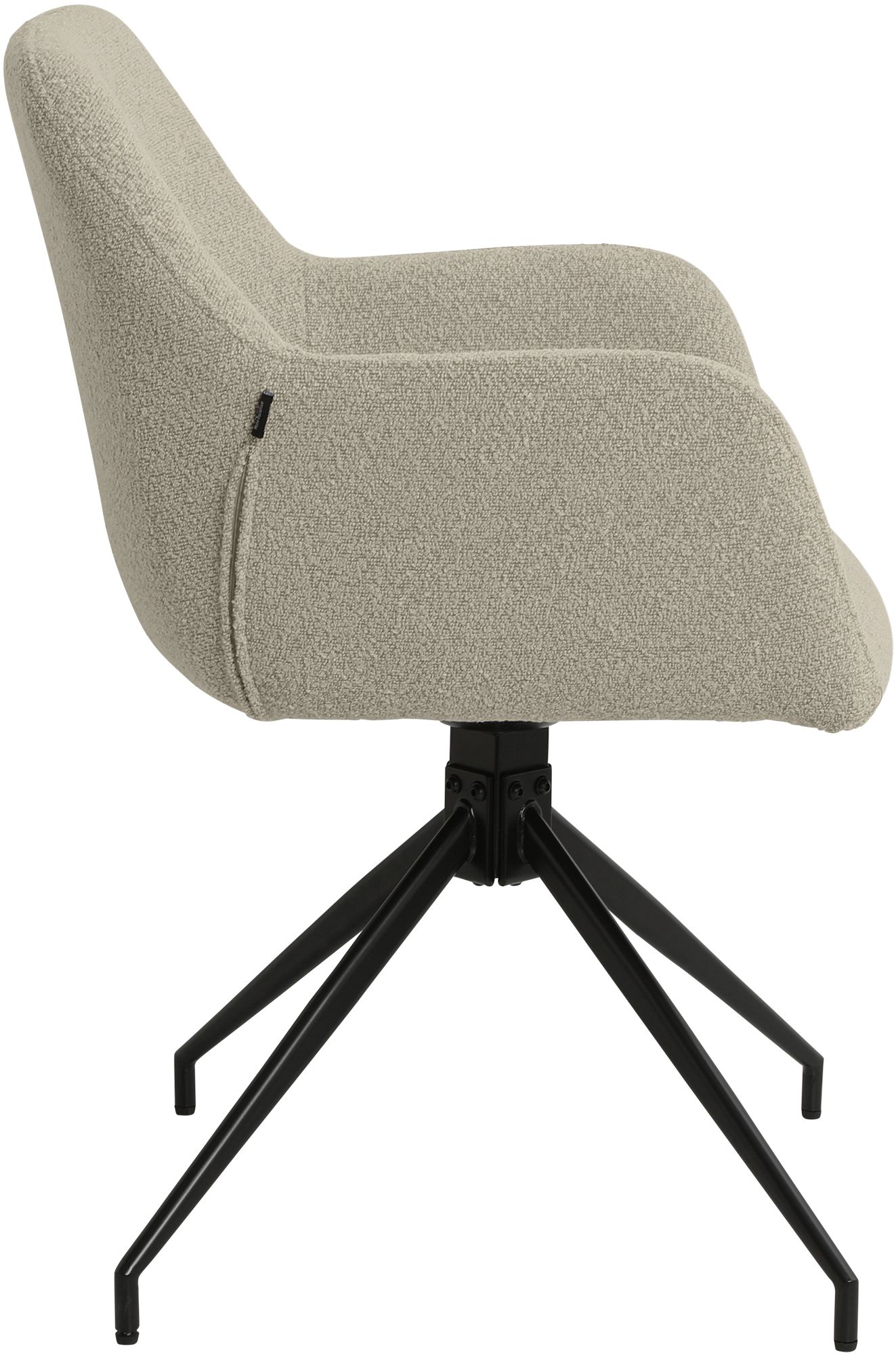 Lot de 2 Chaises de Salle à Manger Merlinda en Tissu Bouclette