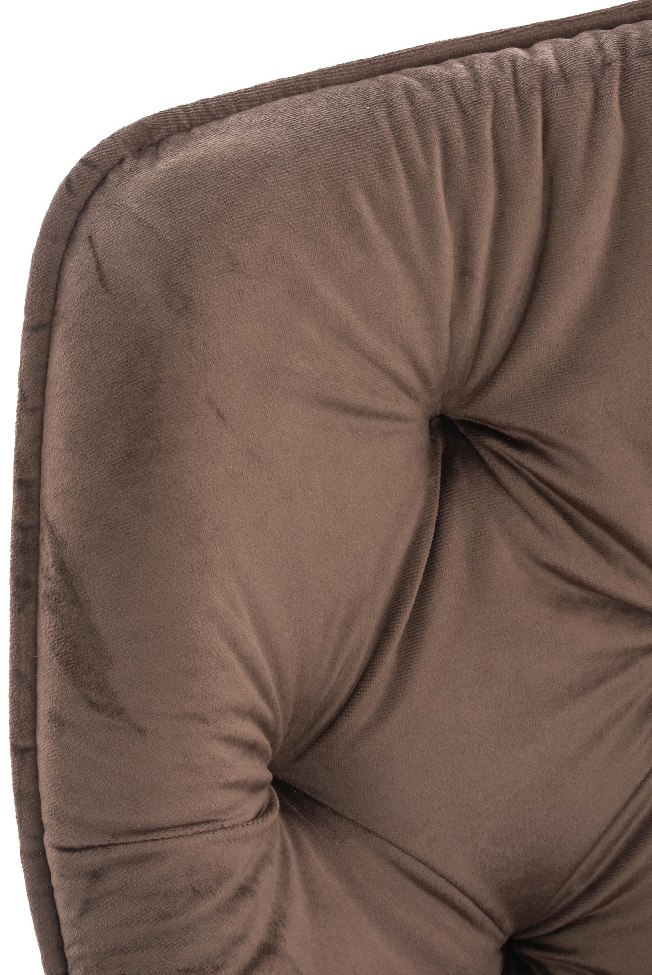 Lot de 4 Chaises de salle à manger Tanna en Velours Piètement en Métal noir